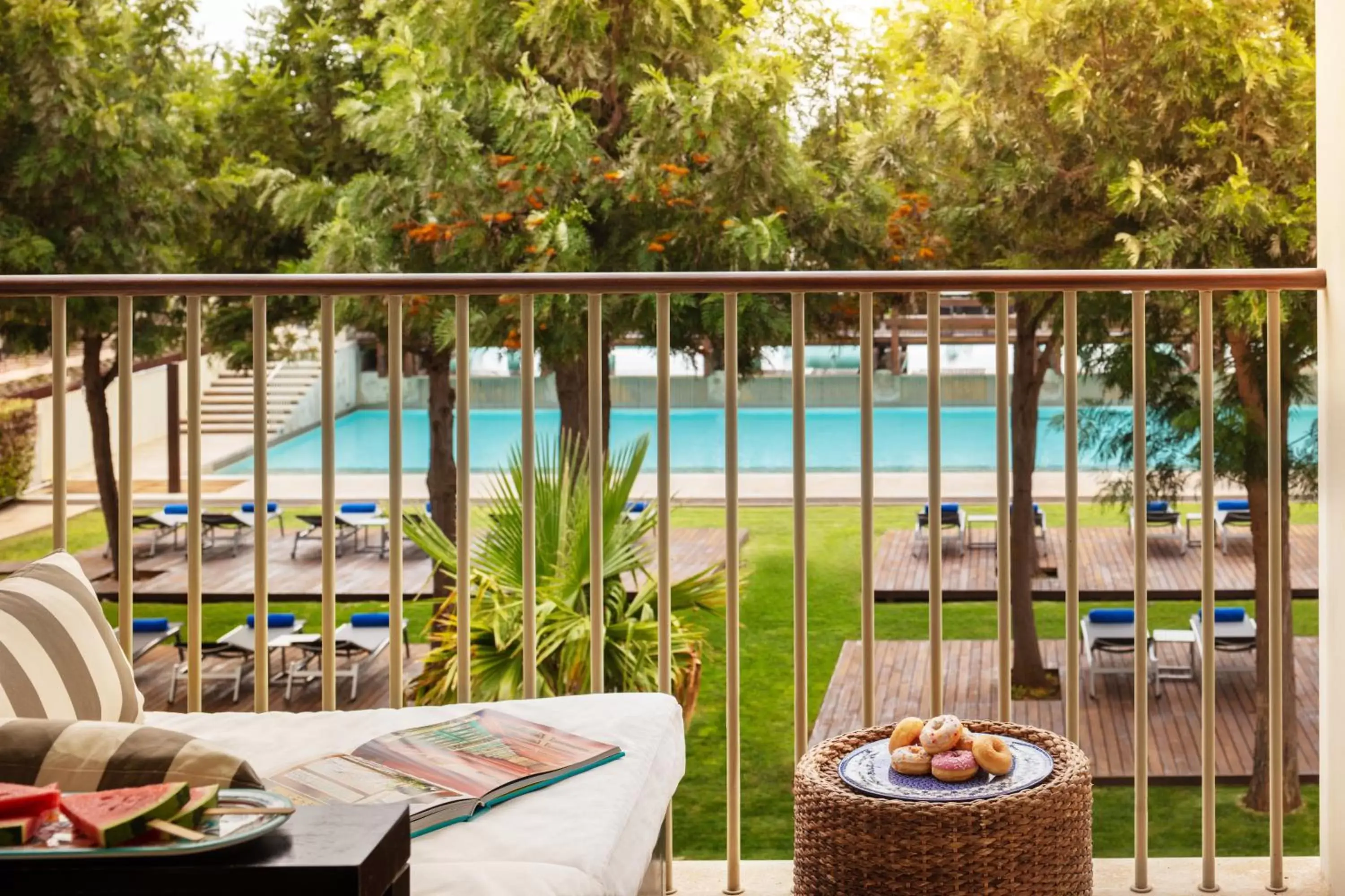 Balcony/Terrace, Pool View in Anantara Vilamoura Family Friendly