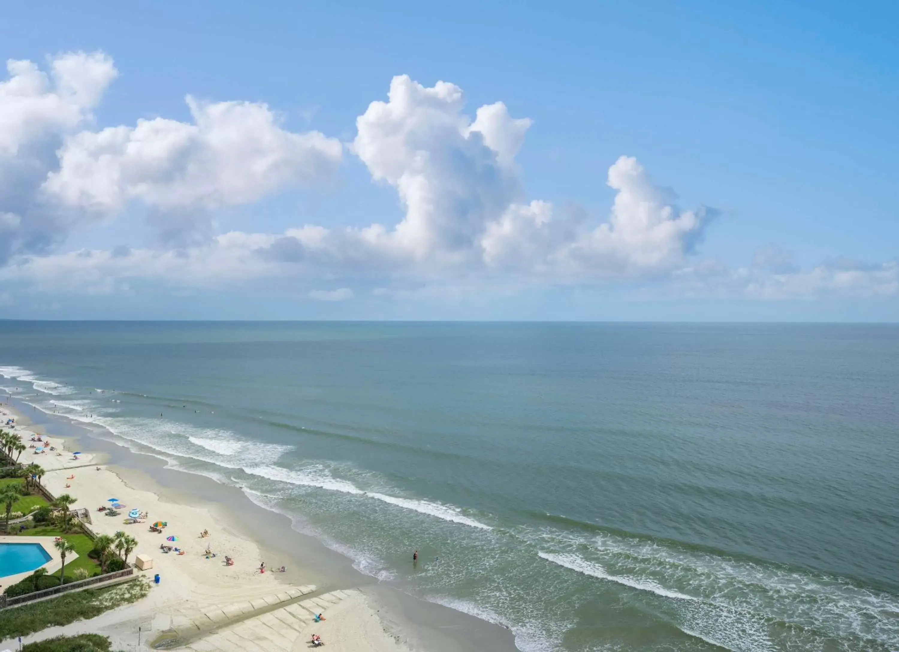 View (from property/room), Beach in Hilton Myrtle Beach Resort