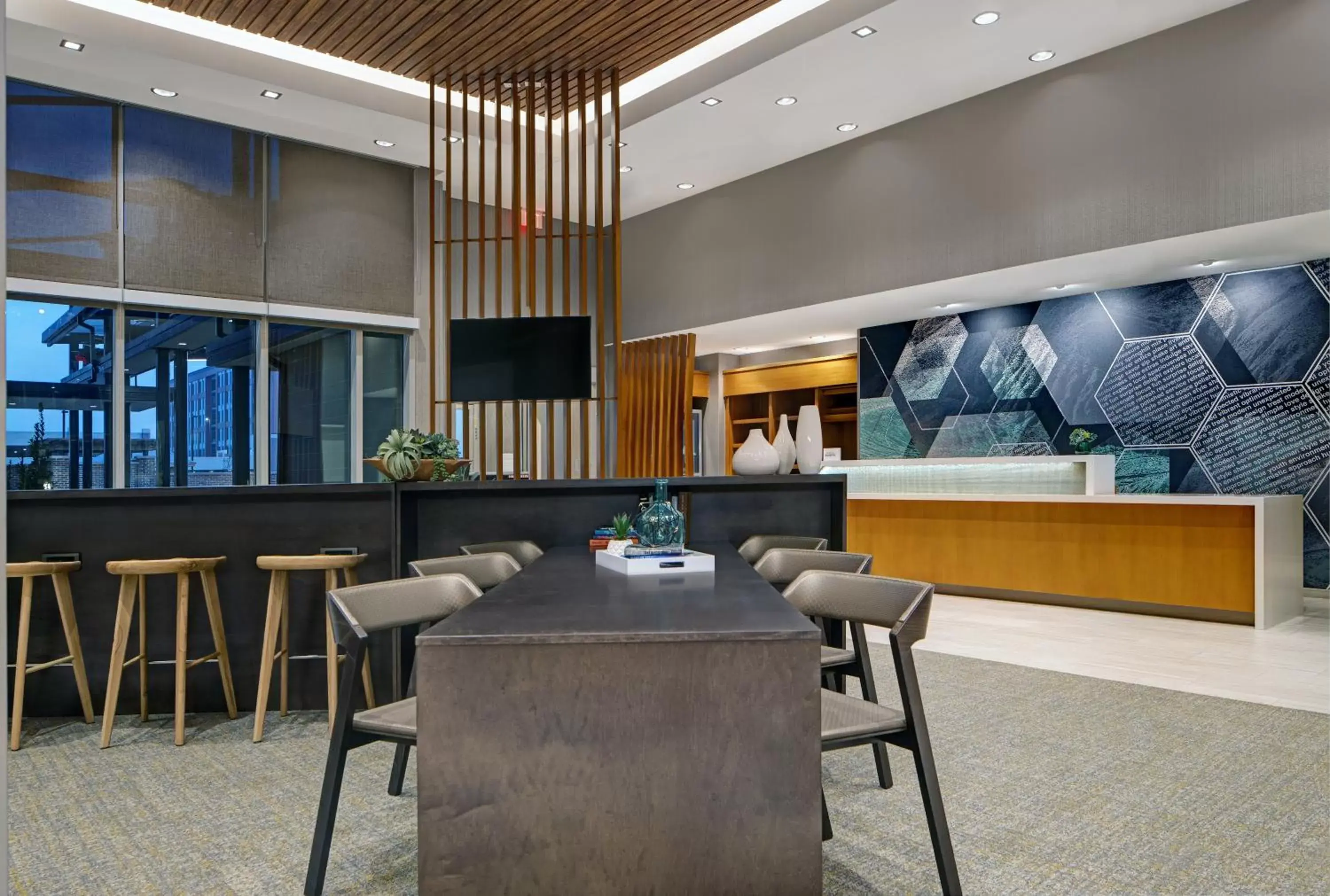 Lobby or reception, Restaurant/Places to Eat in SpringHill Suites by Marriott Franklin Cool Springs