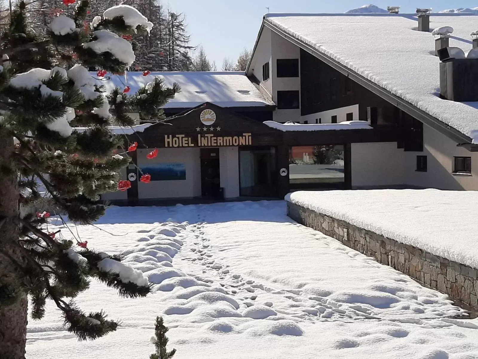 Balcony/Terrace, Winter in Hotel Intermonti