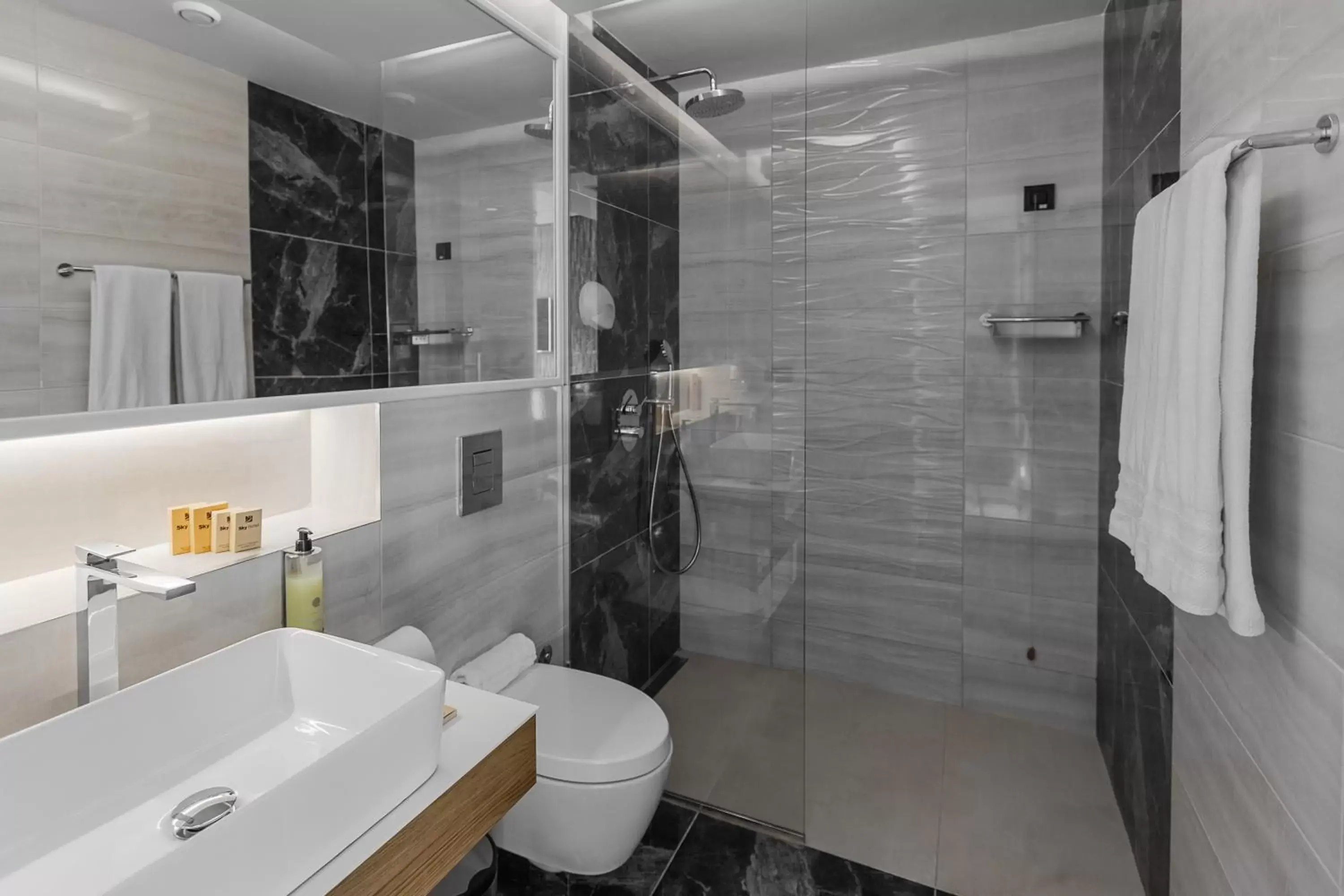 Shower, Bathroom in Sky Hotel