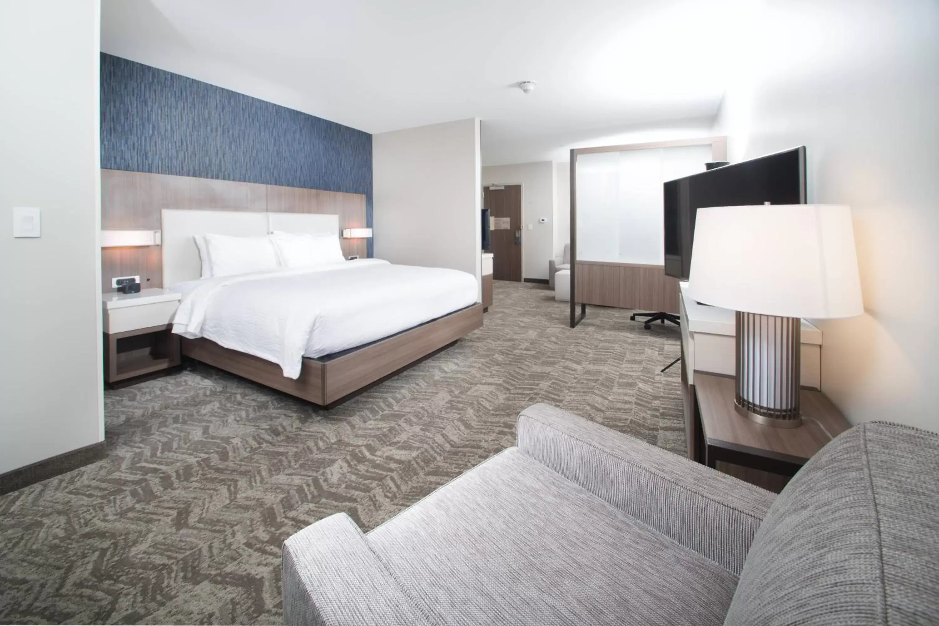 Photo of the whole room, Bed in SpringHill Suites by Marriott Fayetteville Fort Bragg