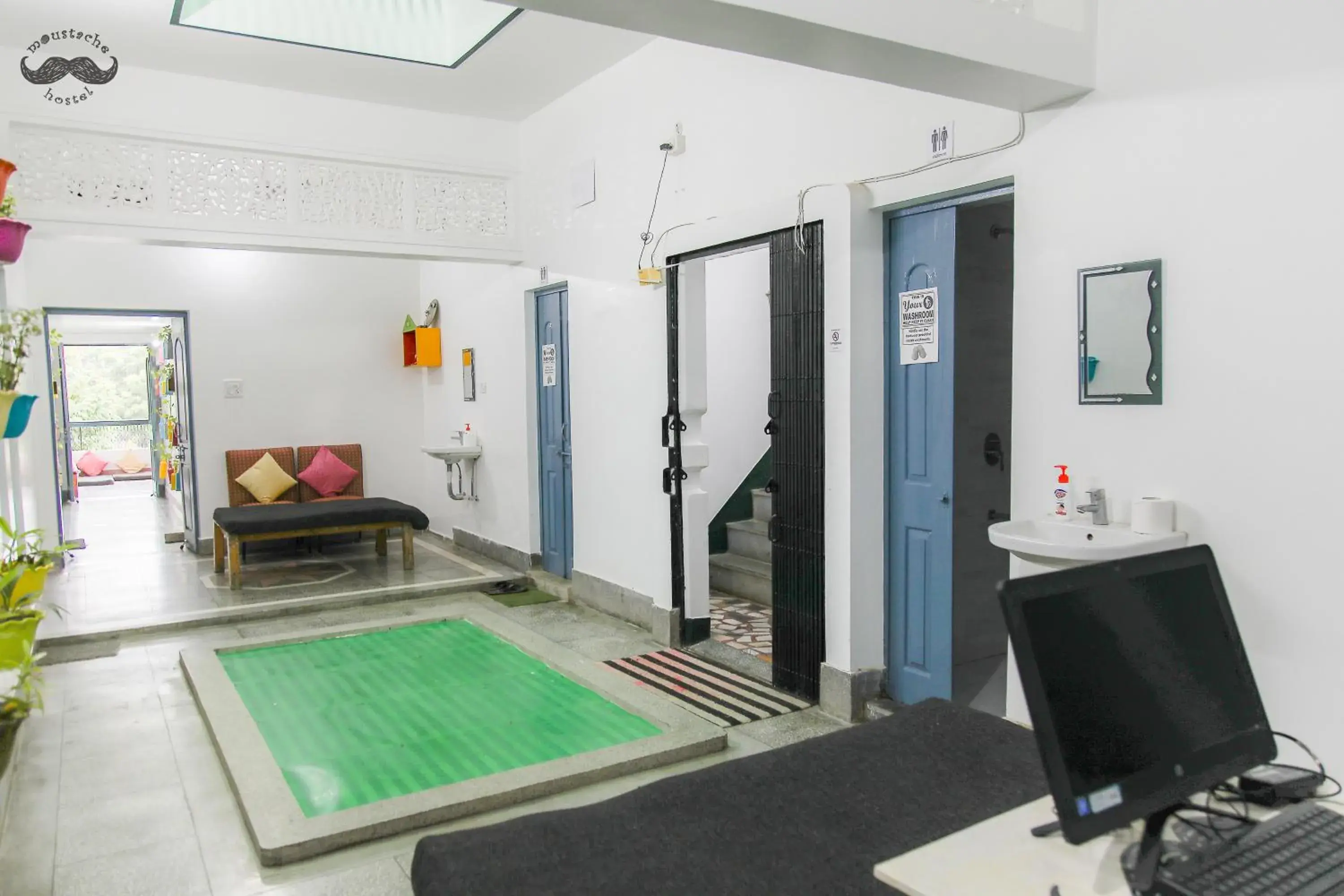 Lobby or reception, Swimming Pool in Moustache Hostel Varanasi