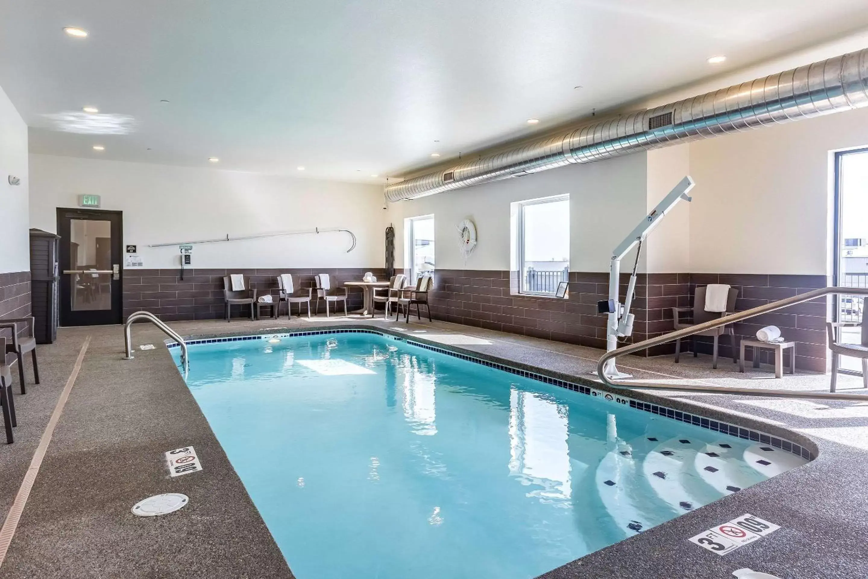 On site, Swimming Pool in Sleep Inn & Suites Mt. Hope near Auction & Event Center