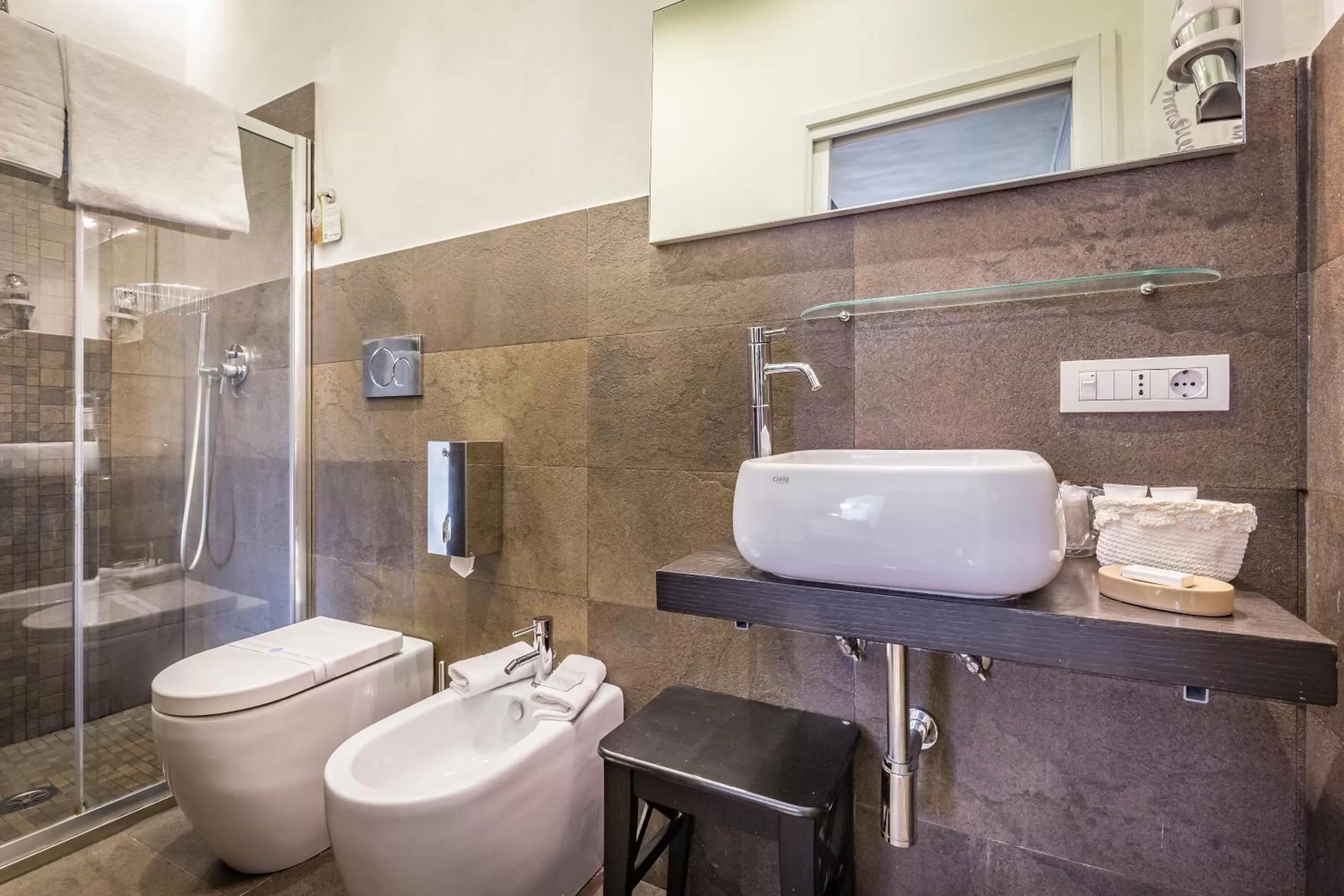 Shower in Hotel La Scaletta al Ponte Vecchio