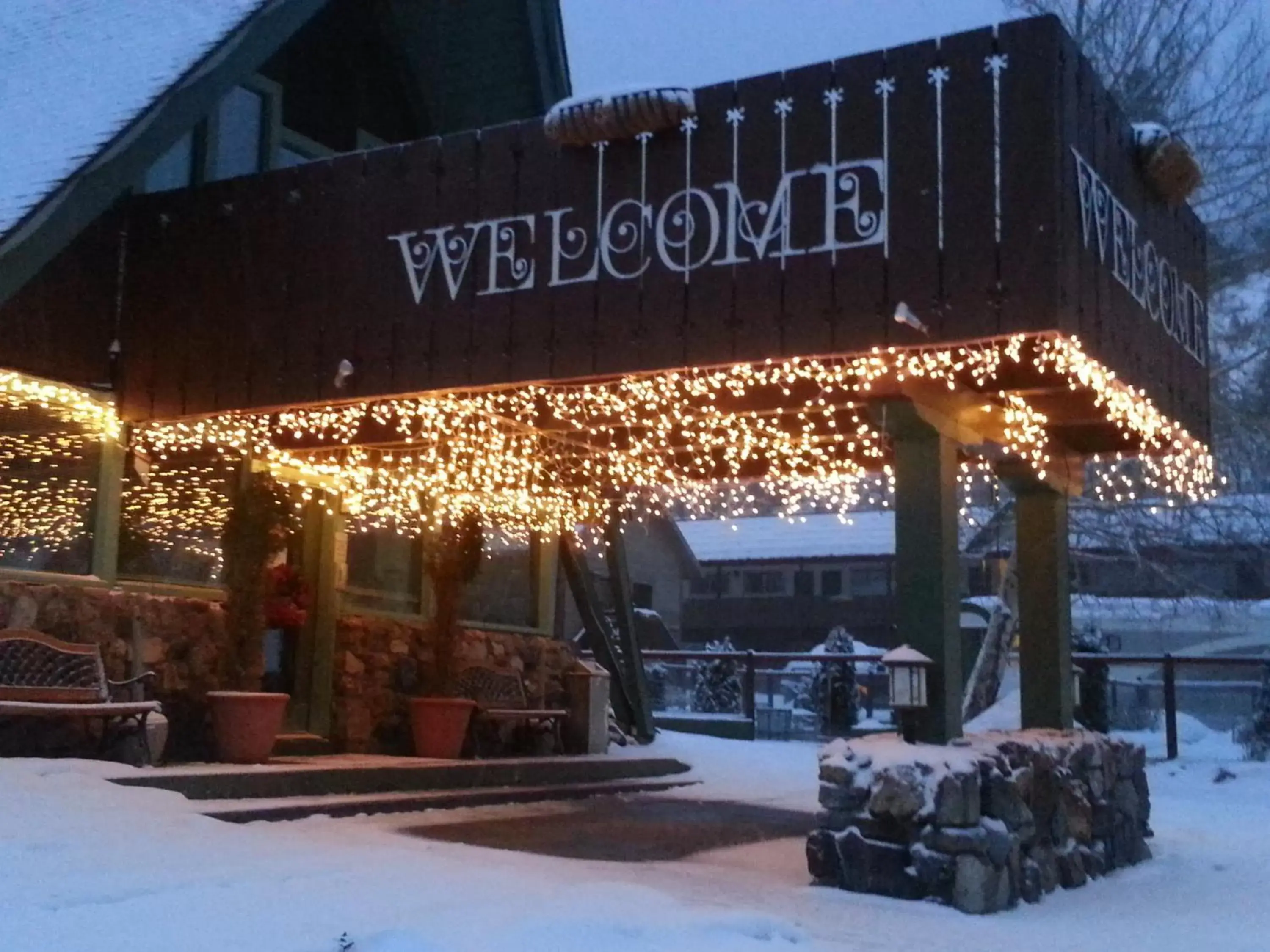 Lobby or reception, Winter in Twin Peaks Lodge & Hot Springs