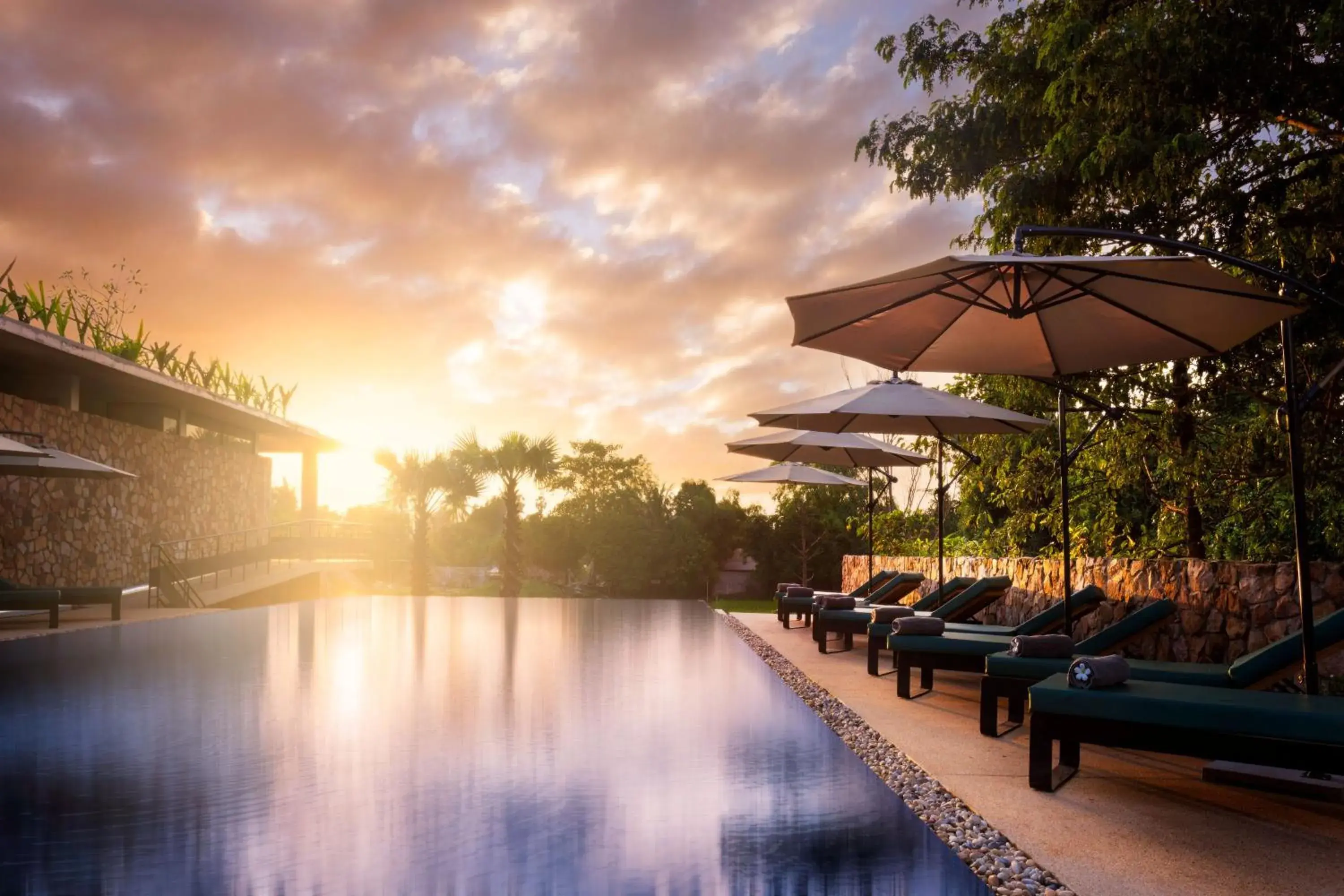 Sunset, Swimming Pool in Hillocks Hotel & Spa