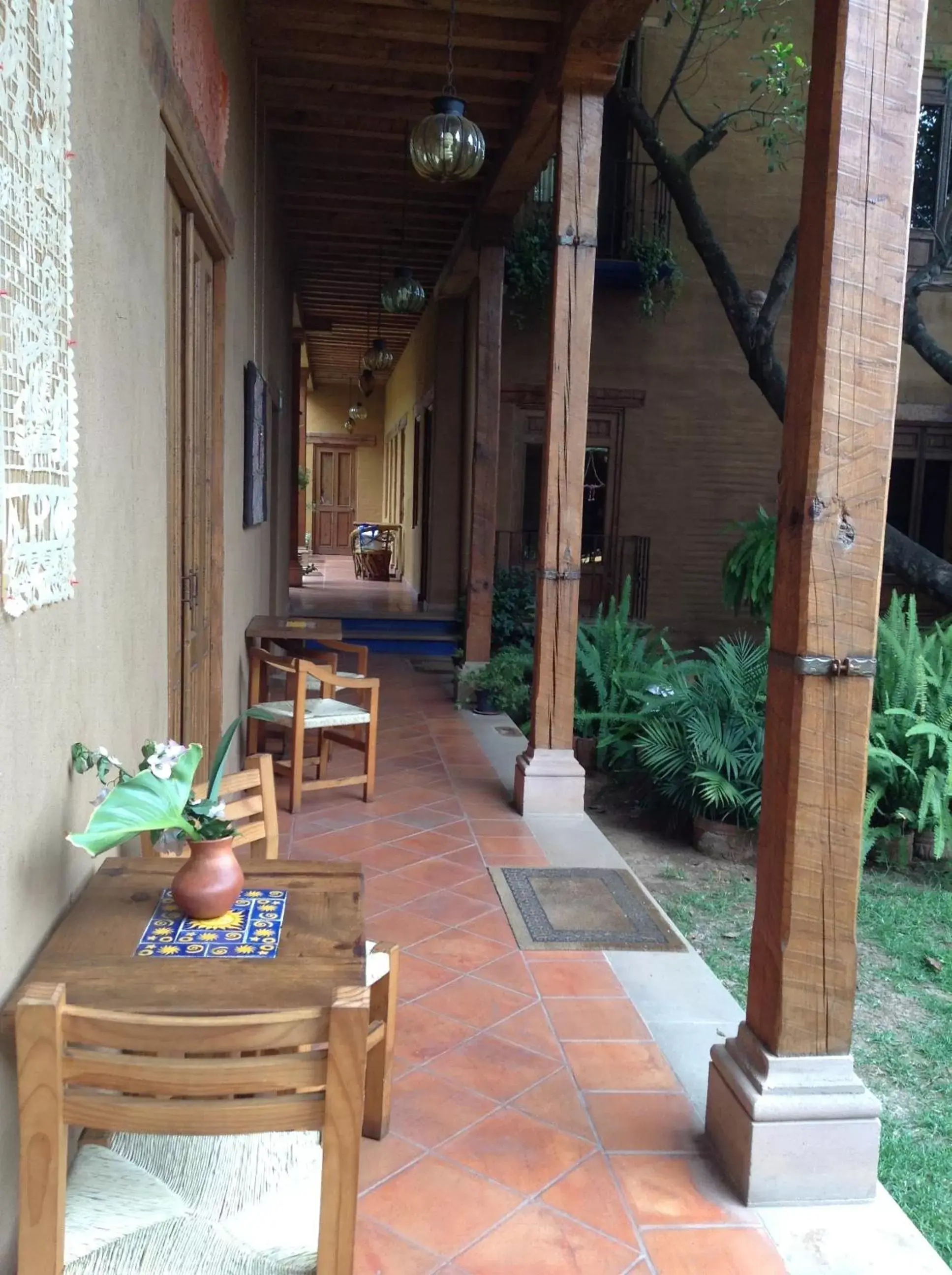 Patio in Posada Yolihuani