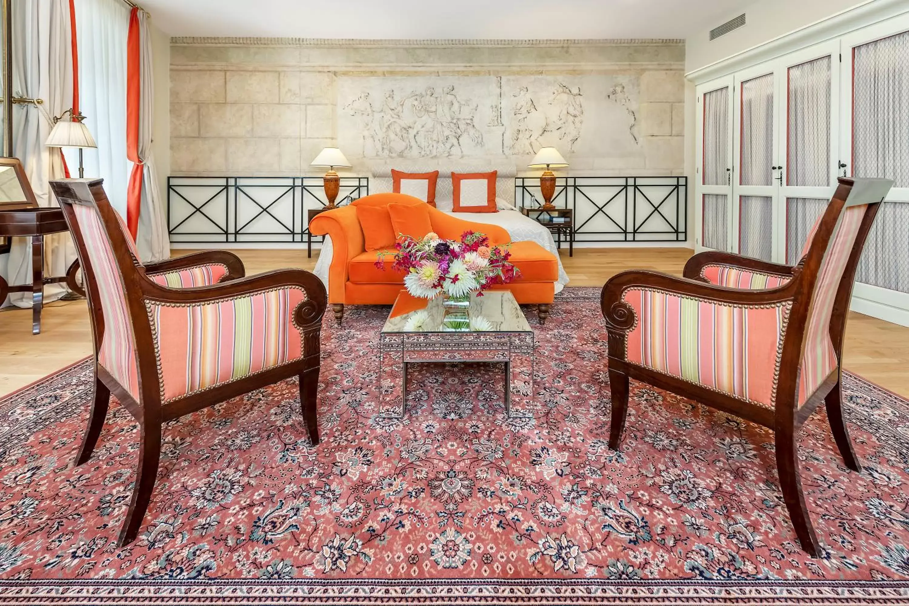 Bedroom, Seating Area in Relais & Châteaux Stikliai Hotel