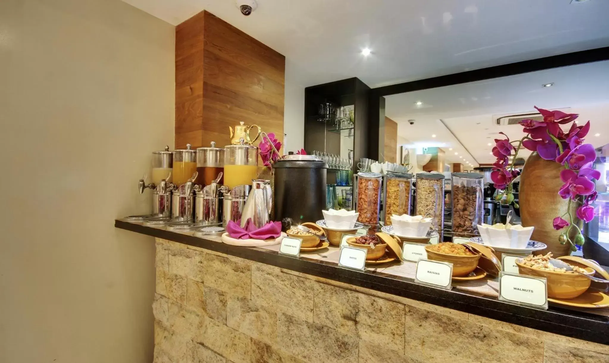 Buffet breakfast in The Somerset Hotel Buffet breakfast in The Somerset Hotel