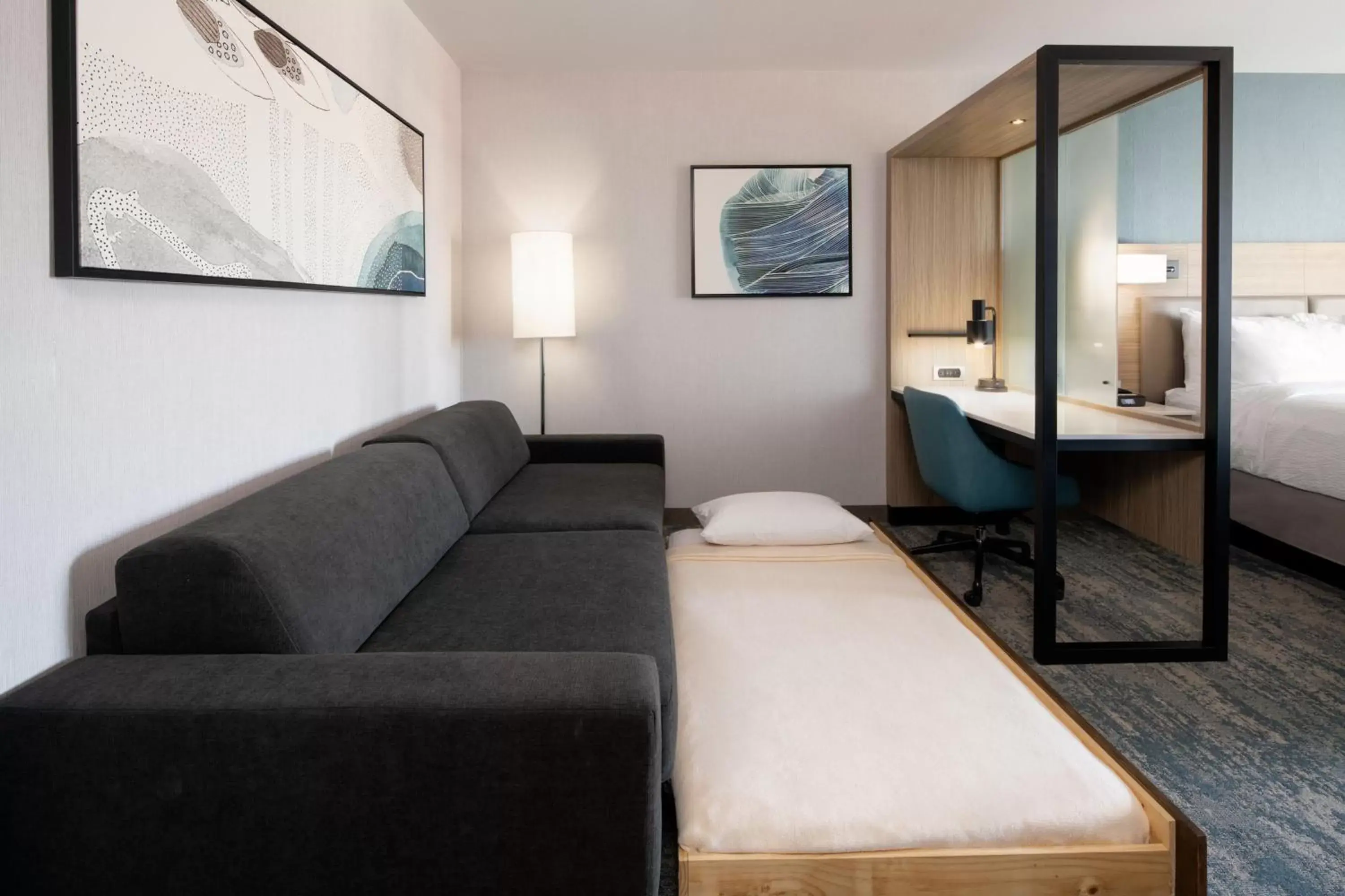 Suite with Two Queen Beds and Trundle Bed - Hearing Accessible in SpringHill Suites by Marriott Valencia Suite with Two Queen Beds and Trundle Bed - Hearing Accessible in SpringHill Suites by Marriott Valencia