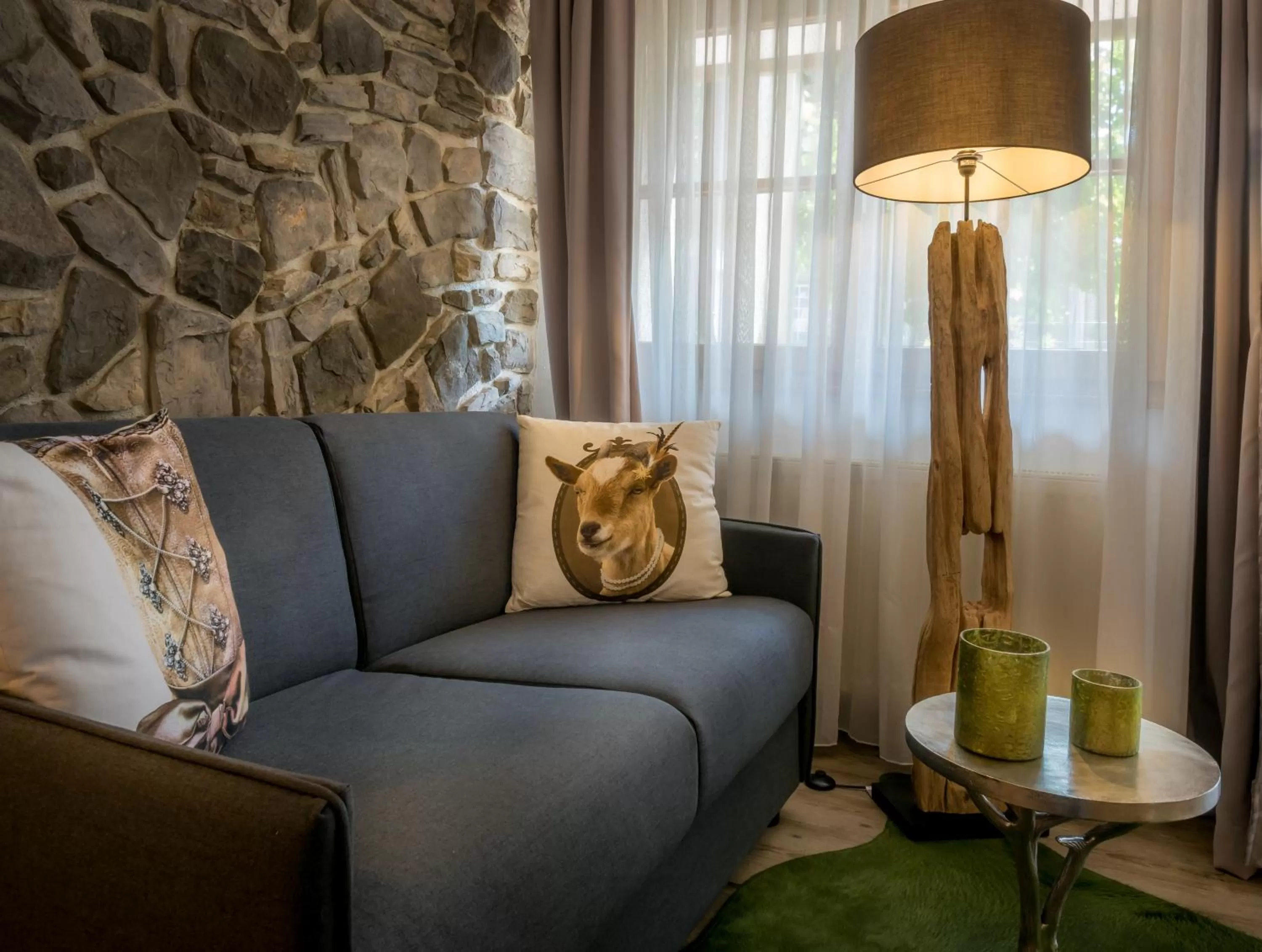 Seating area in Mäsers Allgäuherz