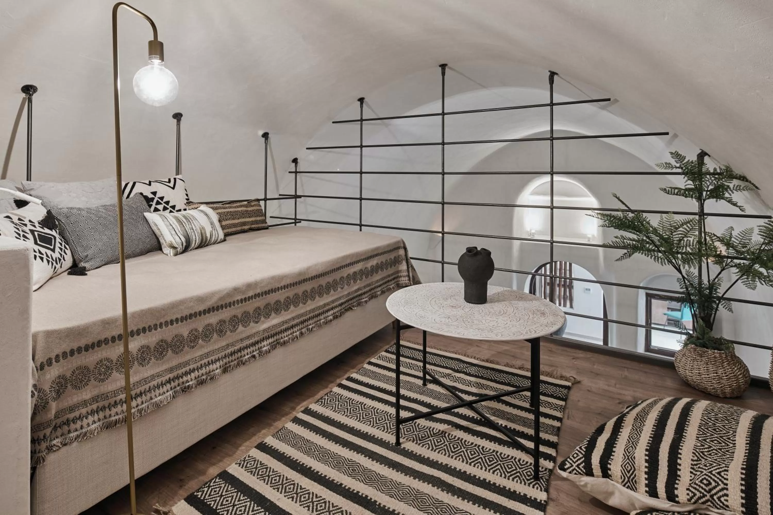 Seating area, Bed in Winery Hotel 1870