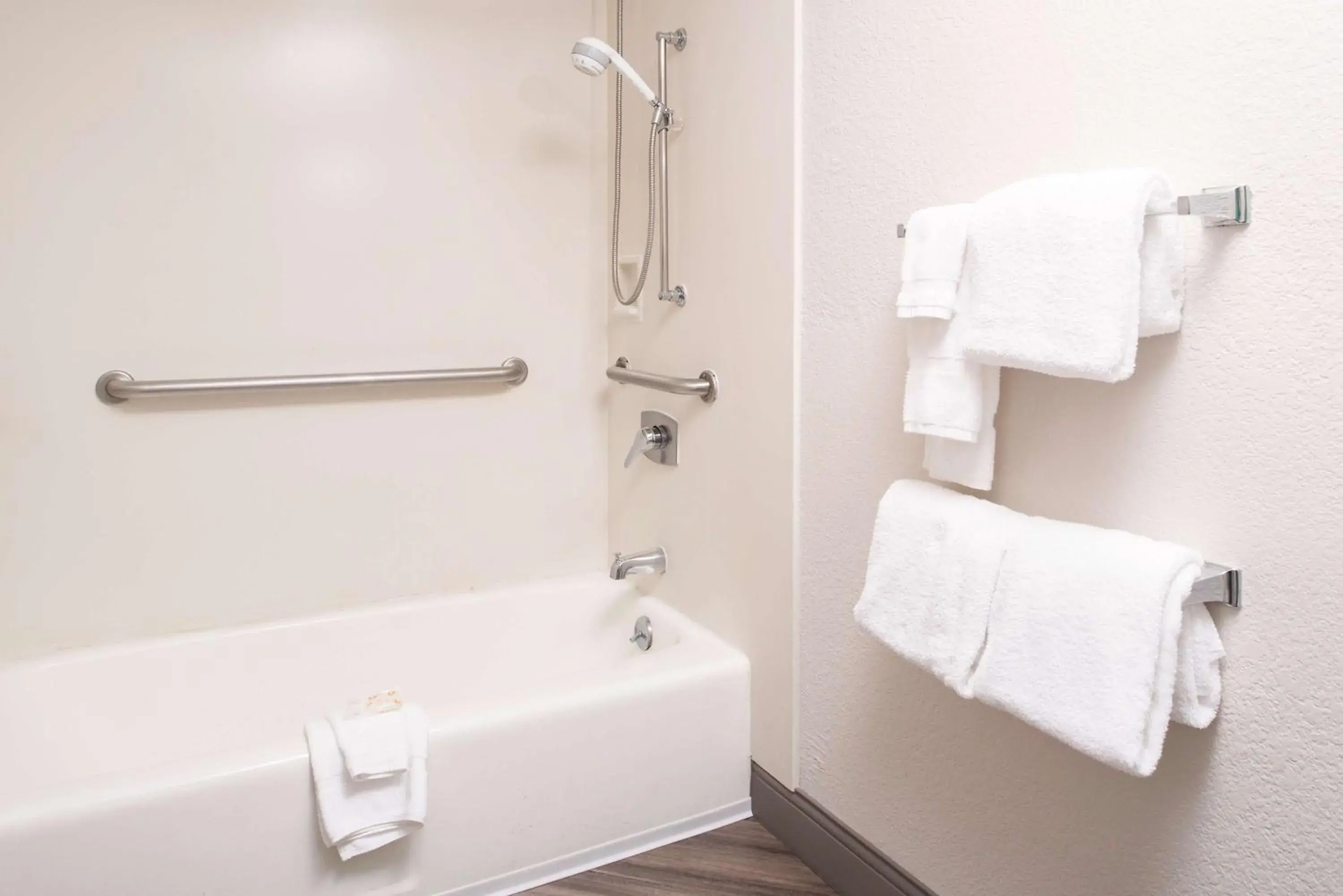 Shower in Motel 6-Red Deer, AB Shower in Motel 6-Red Deer, AB