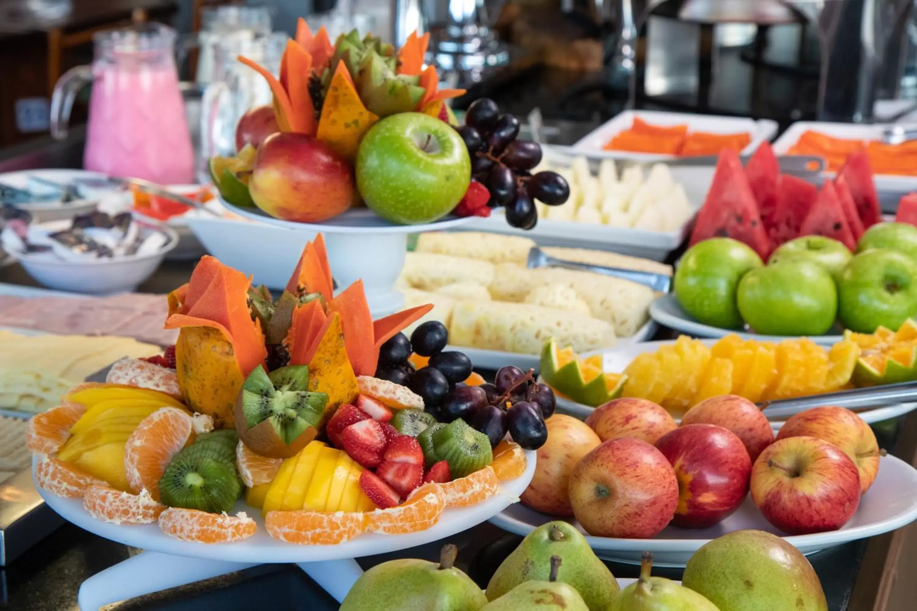 Buffet breakfast in Tambaqui Praia Hotel