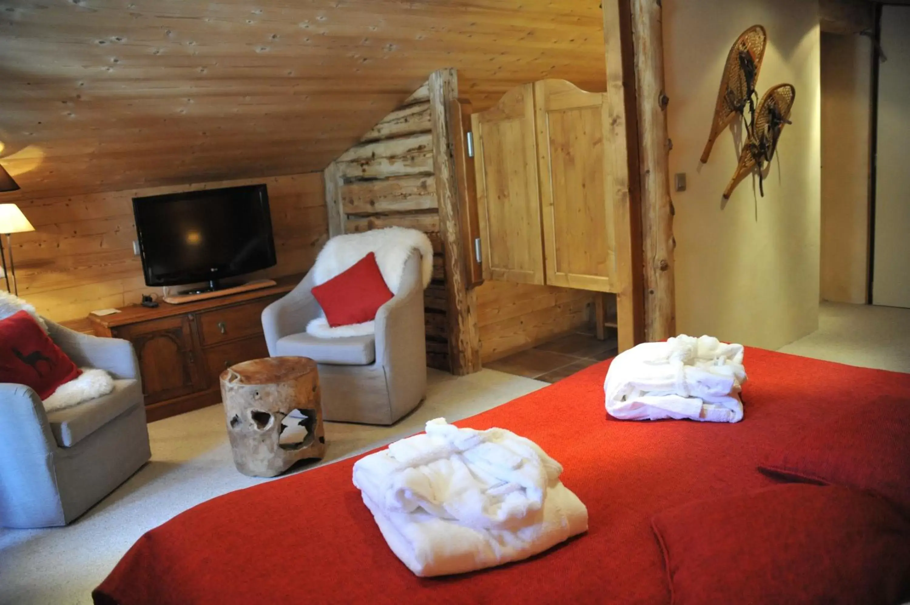 Bed in Hôtel Chalet Alpage