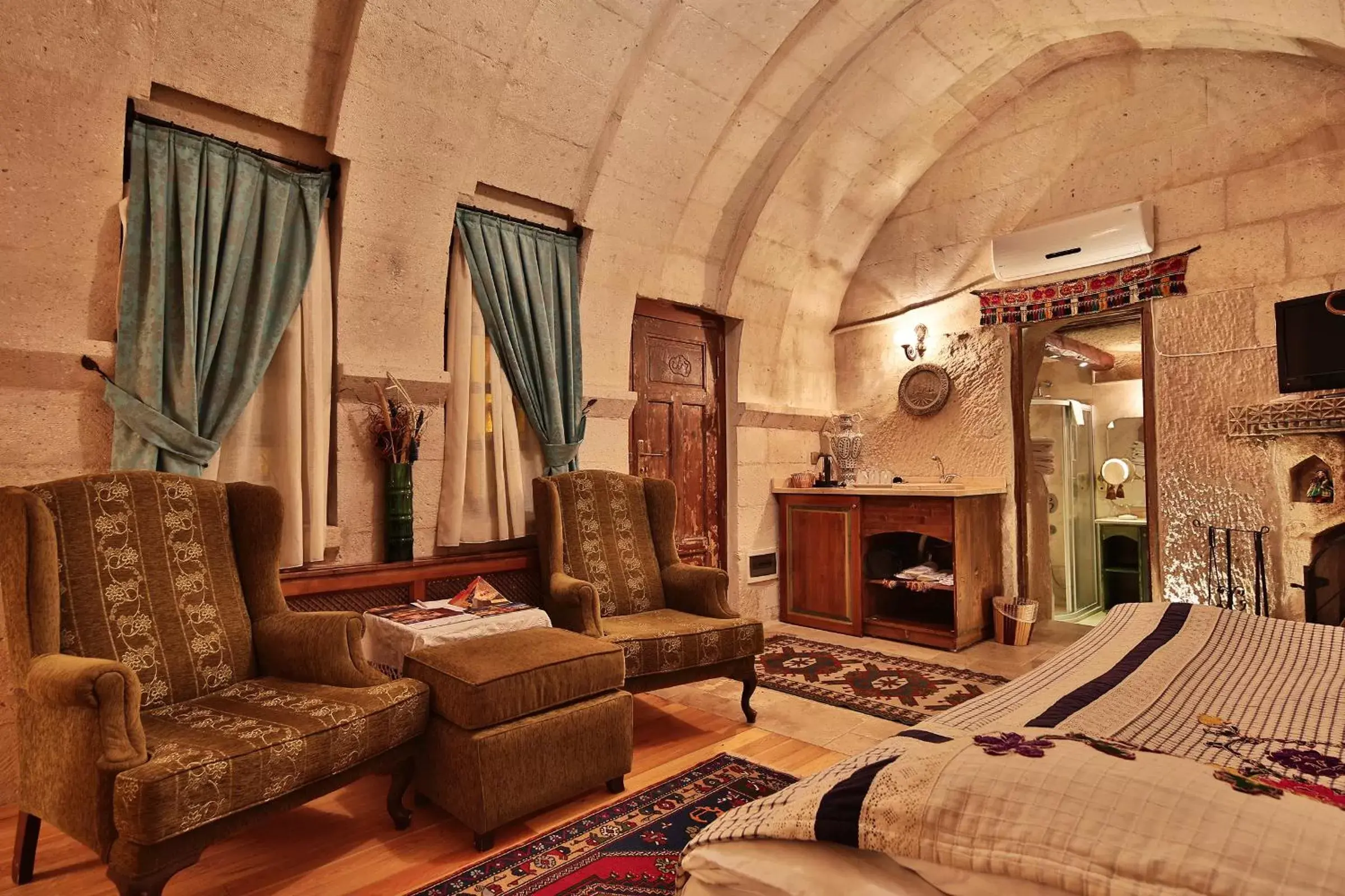 Seating Area in Cappadocia Cave Suites