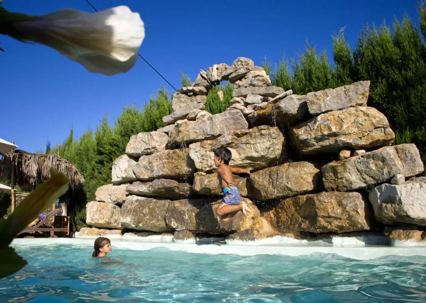 Pool view in Boutique Hostal La Curandera de Salinas Pool view in Boutique Hostal La Curandera de Salinas