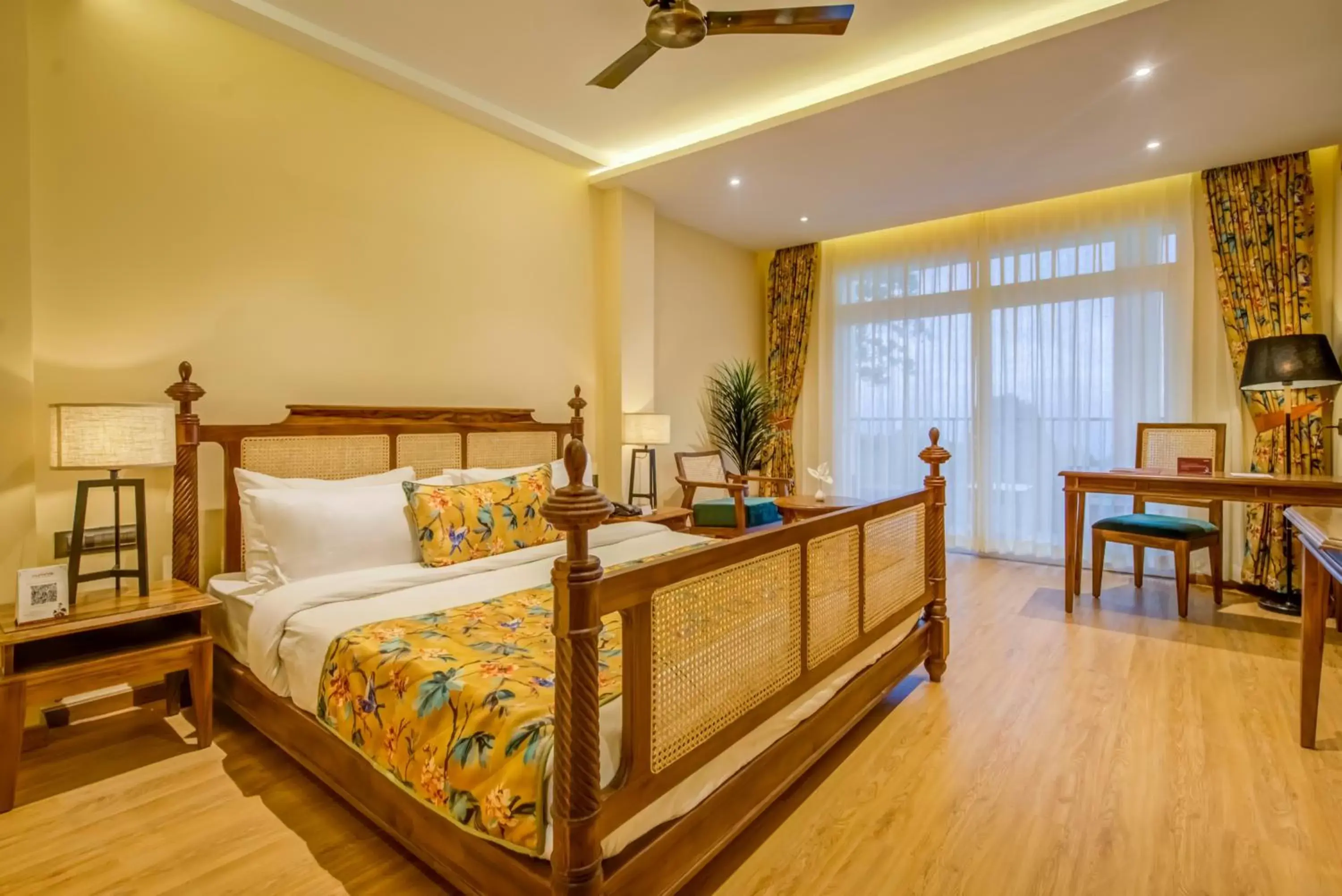 Bed in Summit Barsana Resort & Spa