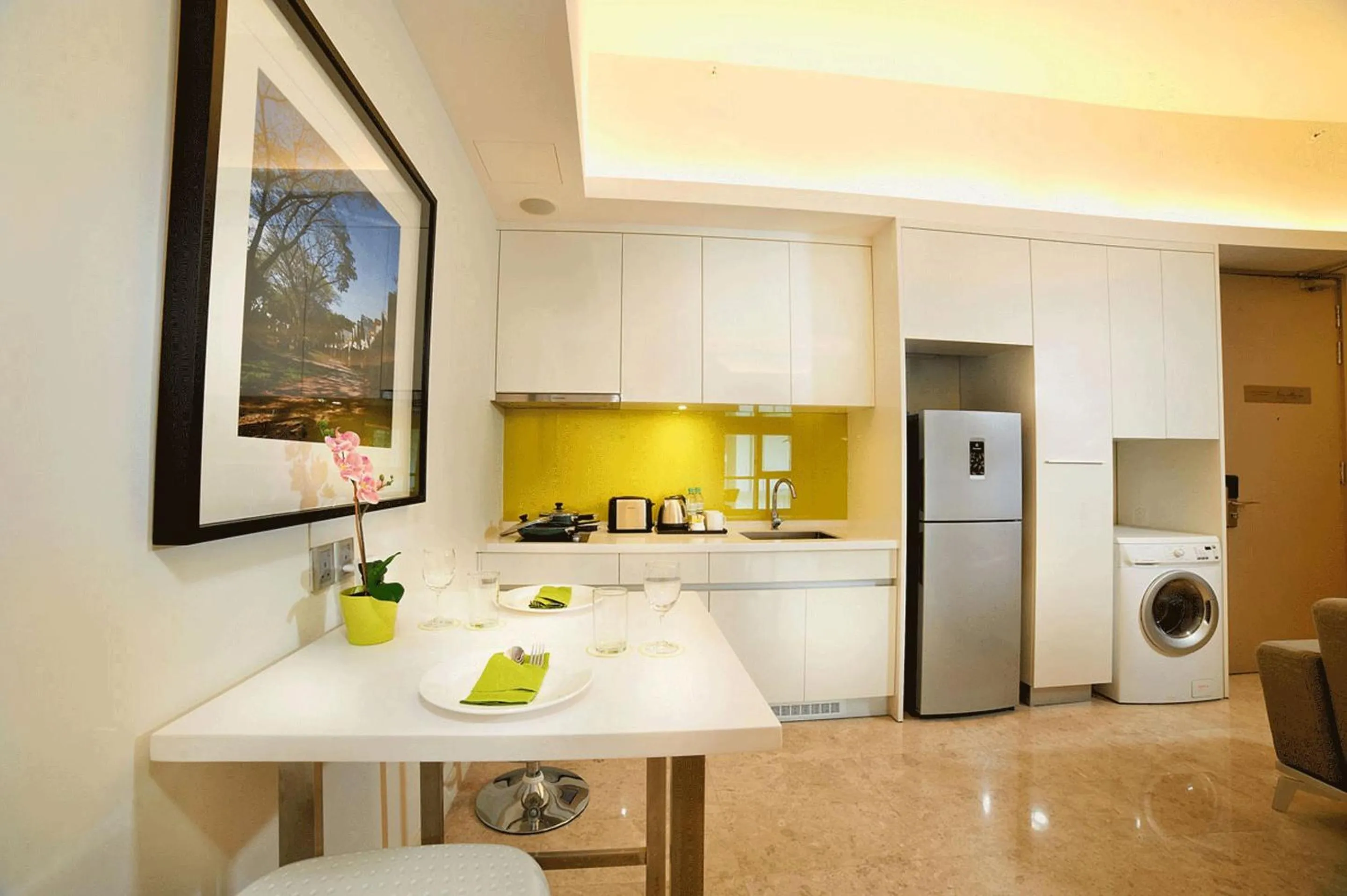 Kitchen or kitchenette in The Signature Hotel & Serviced Suites Hartamas Kuala Lumpur