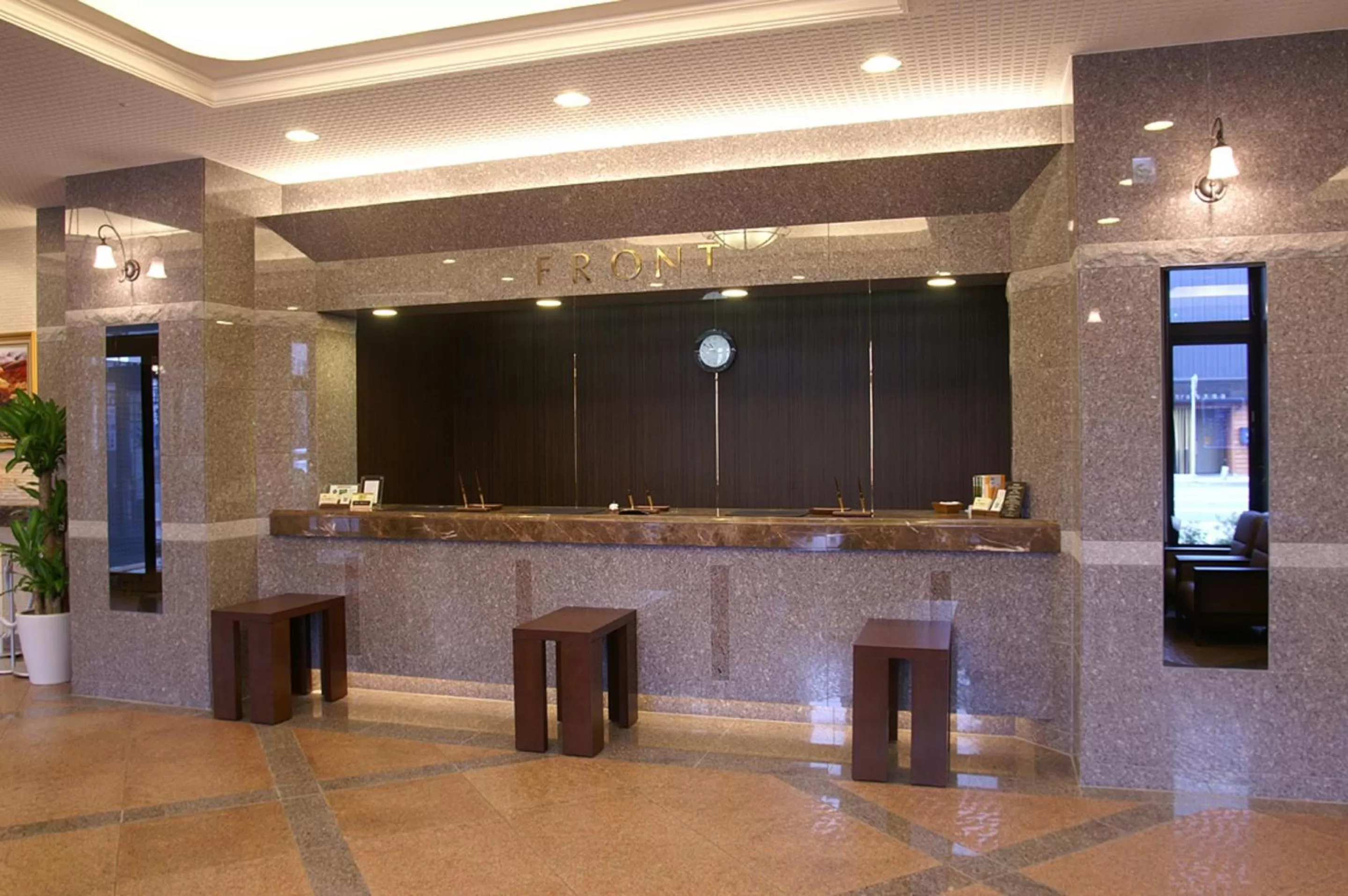 Lobby or reception in Route Inn Grantia Hakodate Goryokaku