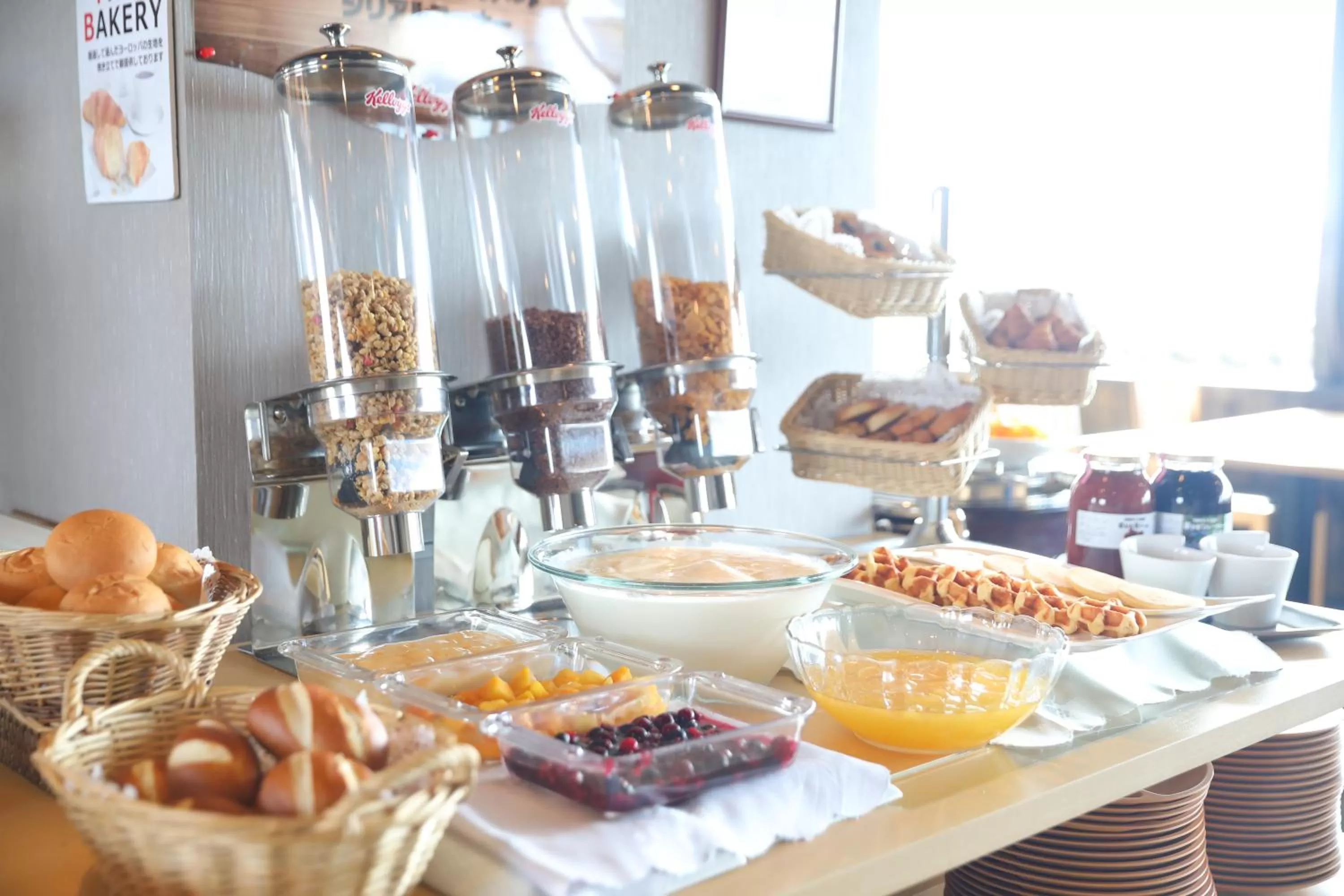 Buffet breakfast in Ark Hotel Kumamotojo Mae -ROUTE INN HOTELS-
