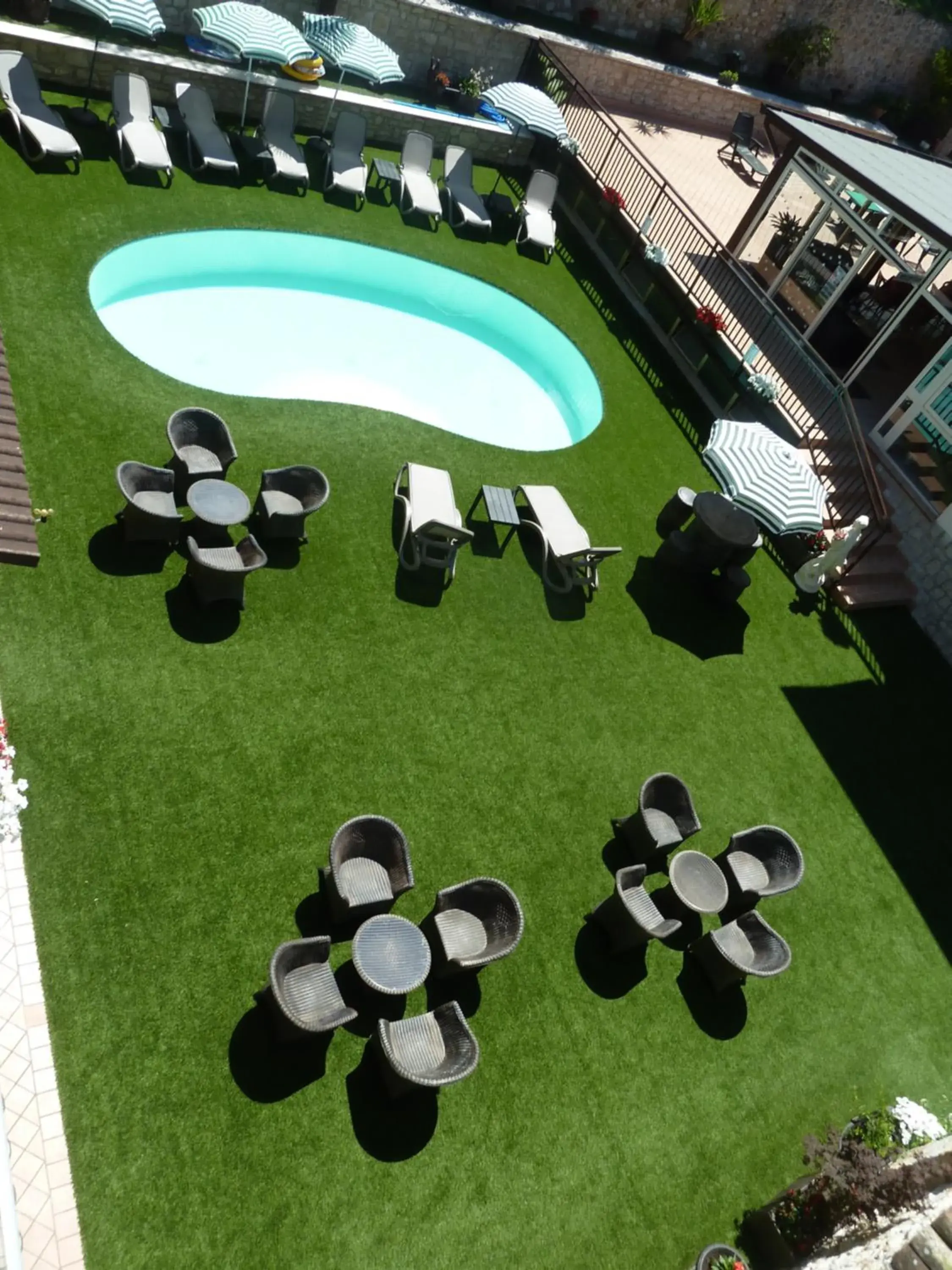 Garden, Pool View in Albergo Casa Este