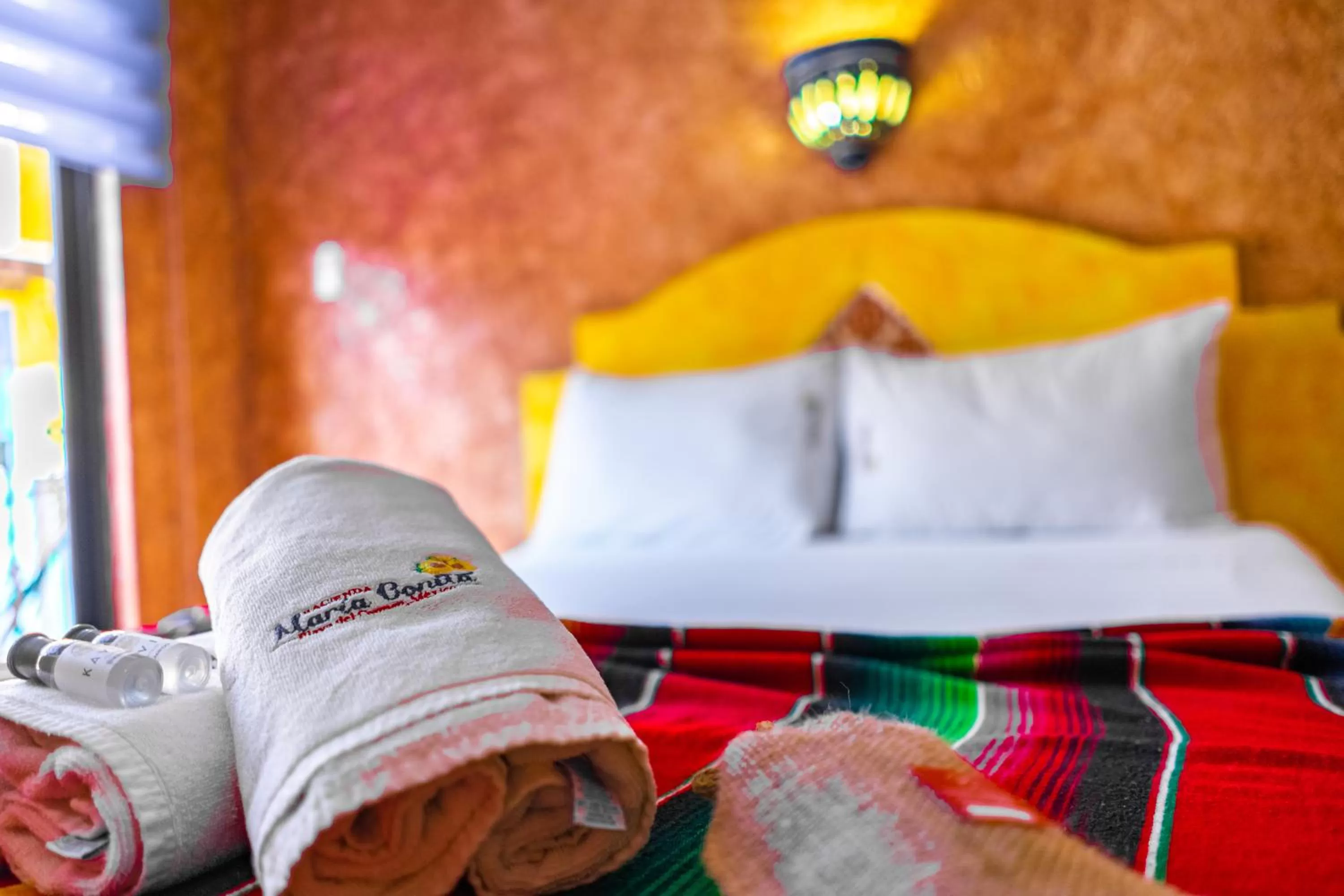 Bed in Hacienda Maria Bonita Hotel