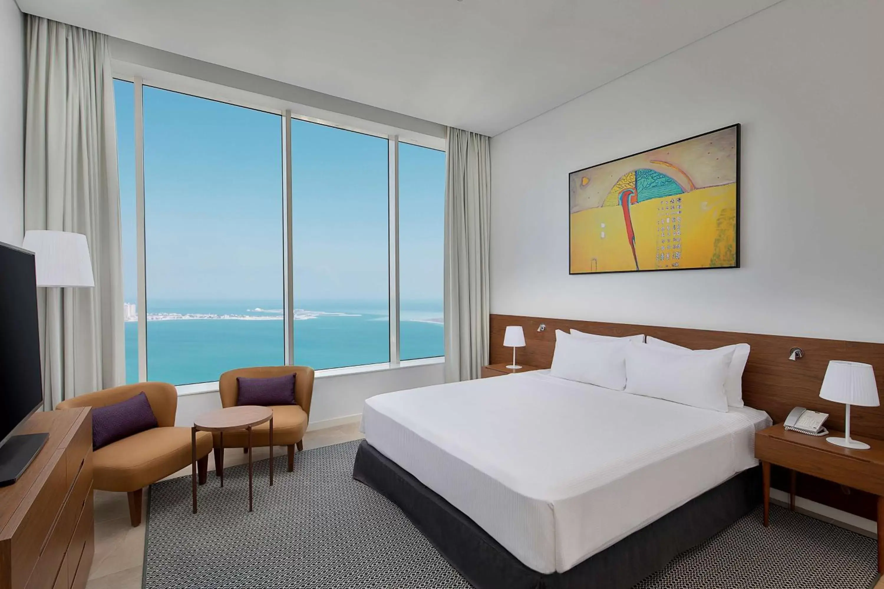 Bed in Aleph Doha Residences, Curio Collection By Hilton Bed in Aleph Doha Residences, Curio Collection By Hilton