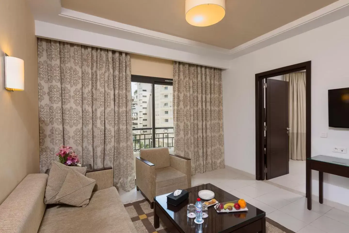 Seating Area in Le Corail Suites Hotel