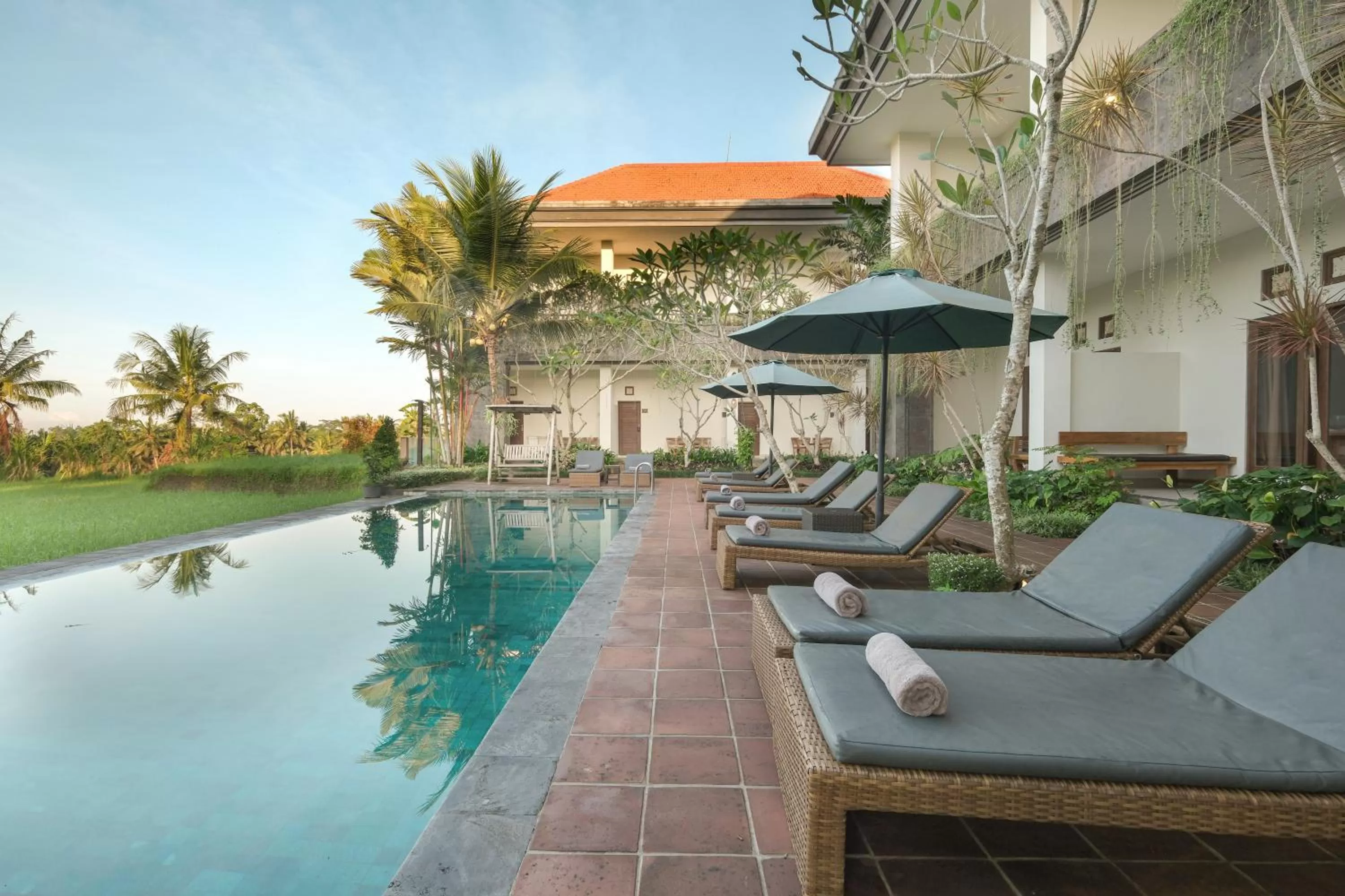 Pool view in Artini Bisma Ubud Hotel