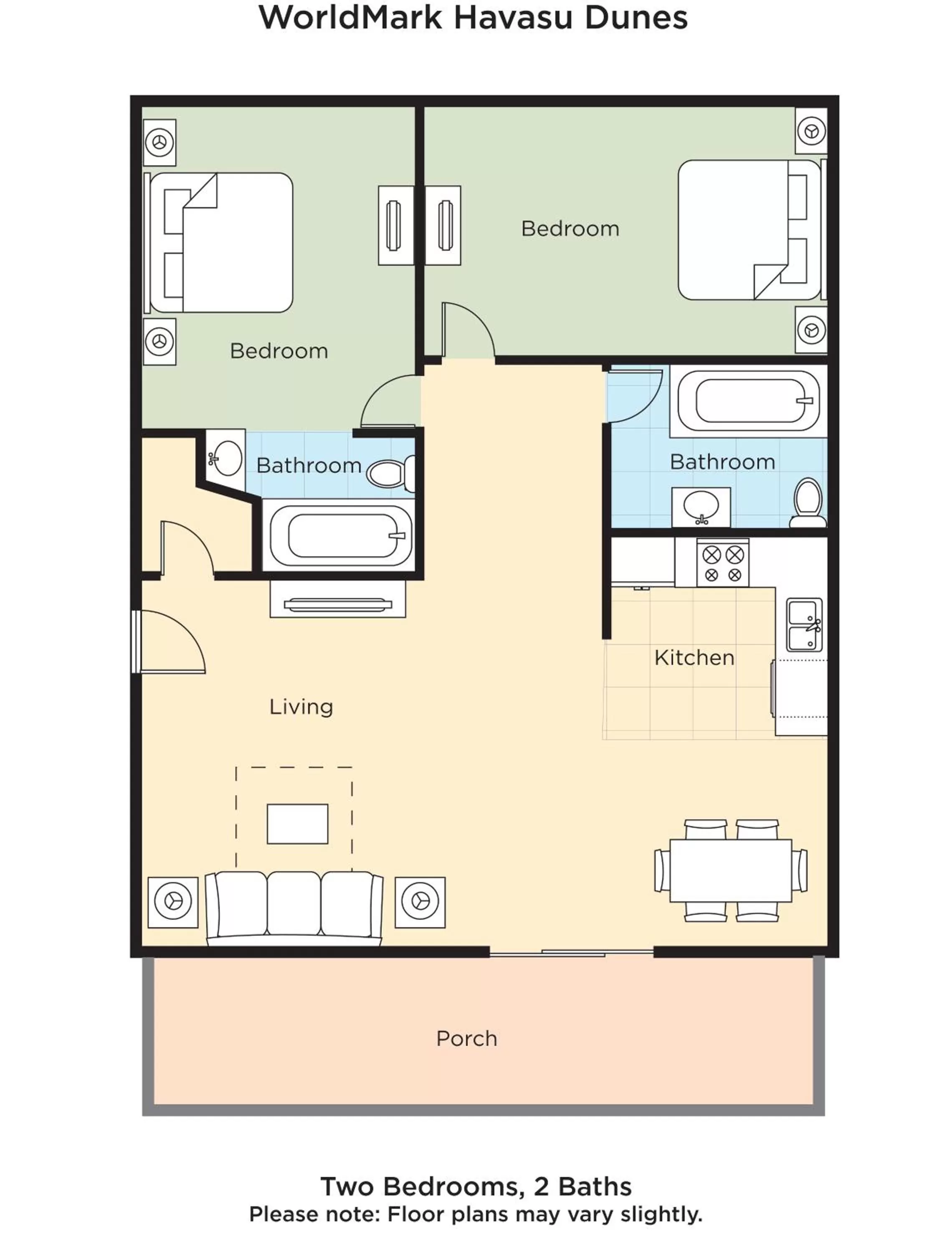Floor plan in WorldMark Havasu Dunes