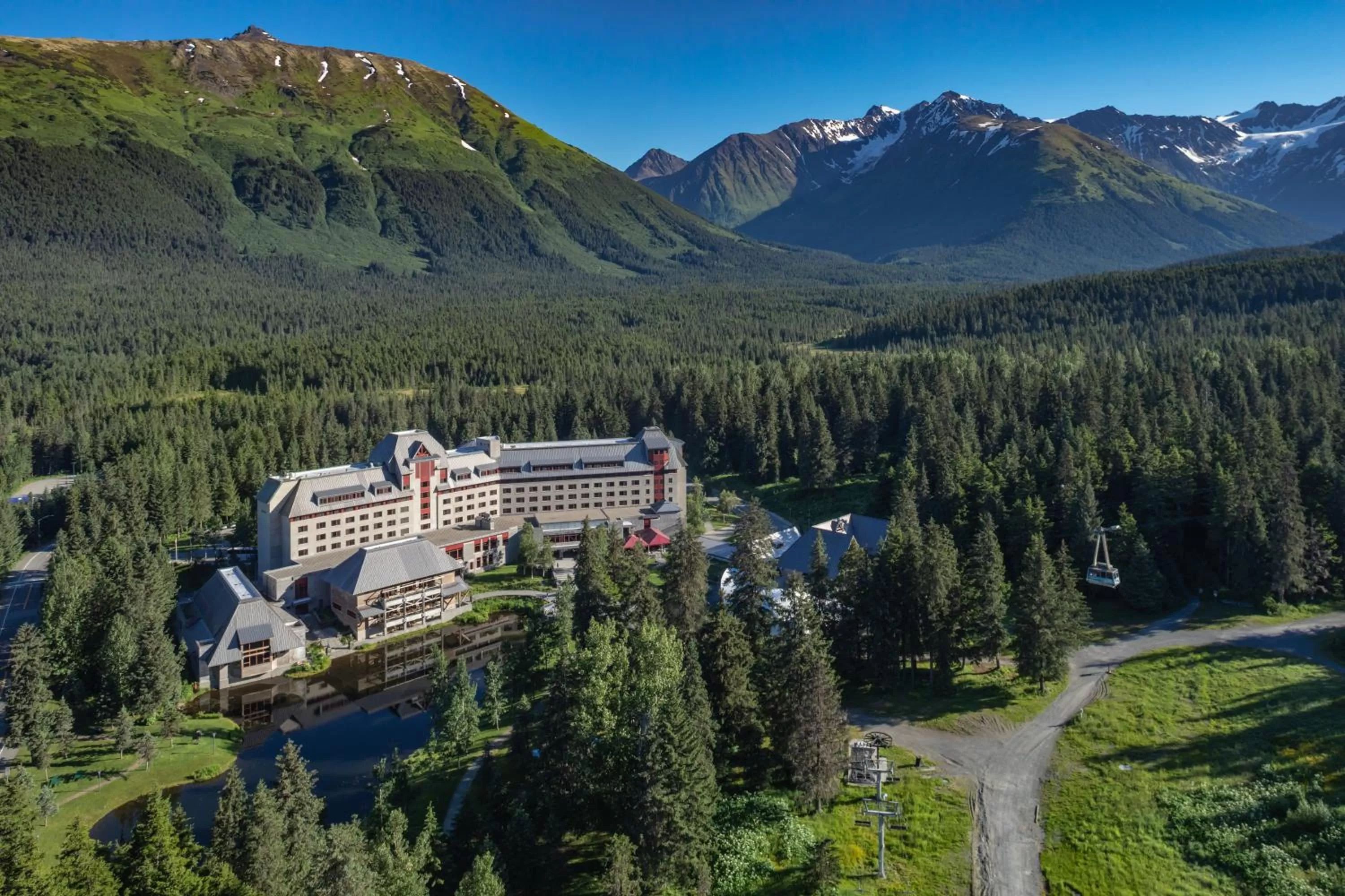Bird's eye view in Alyeska Resort