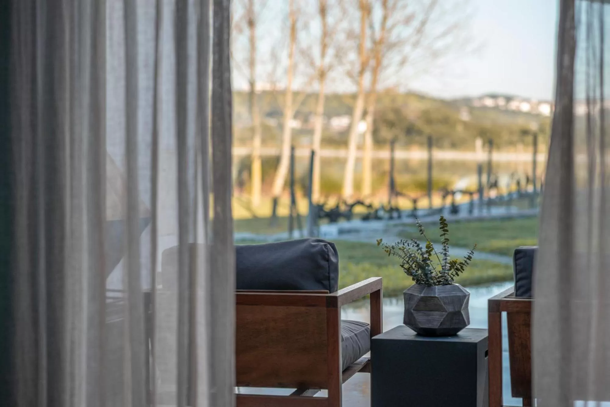 Natural landscape in L'AND Vineyards - Relais & Châteaux