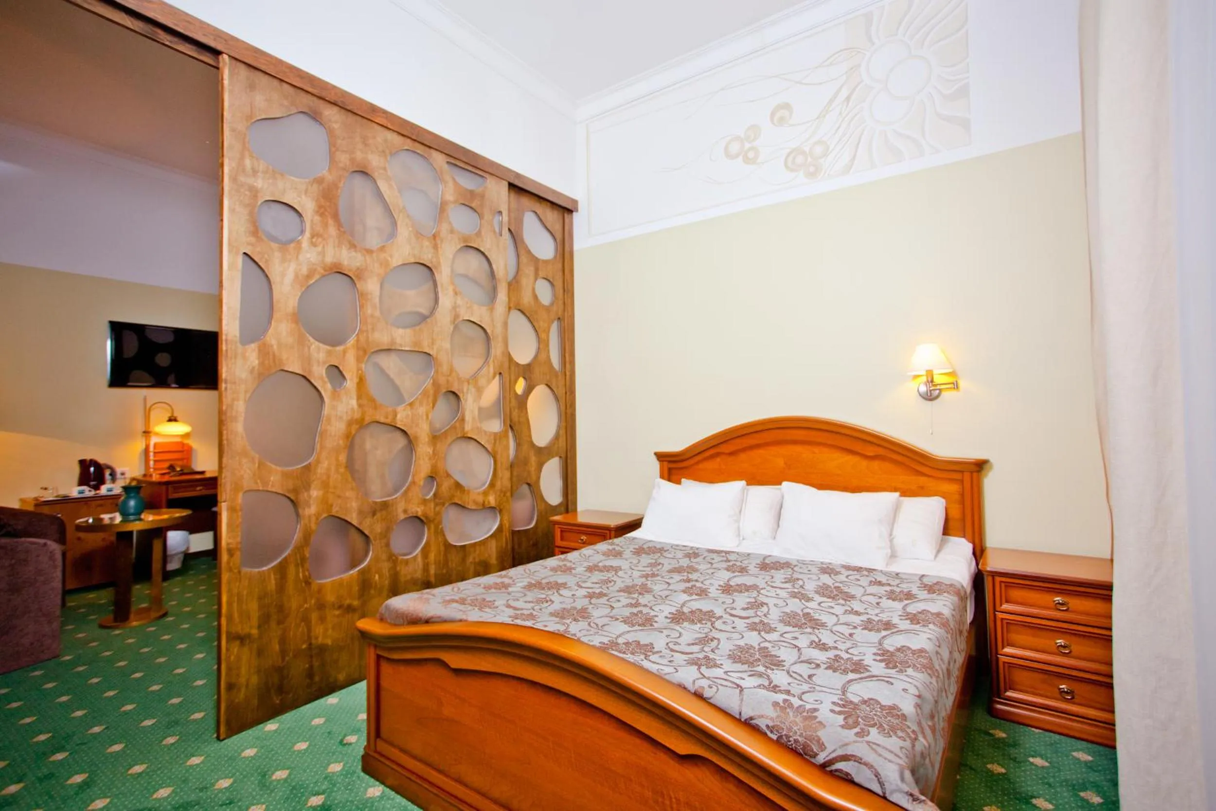 Bed in Hotel St. Barbara