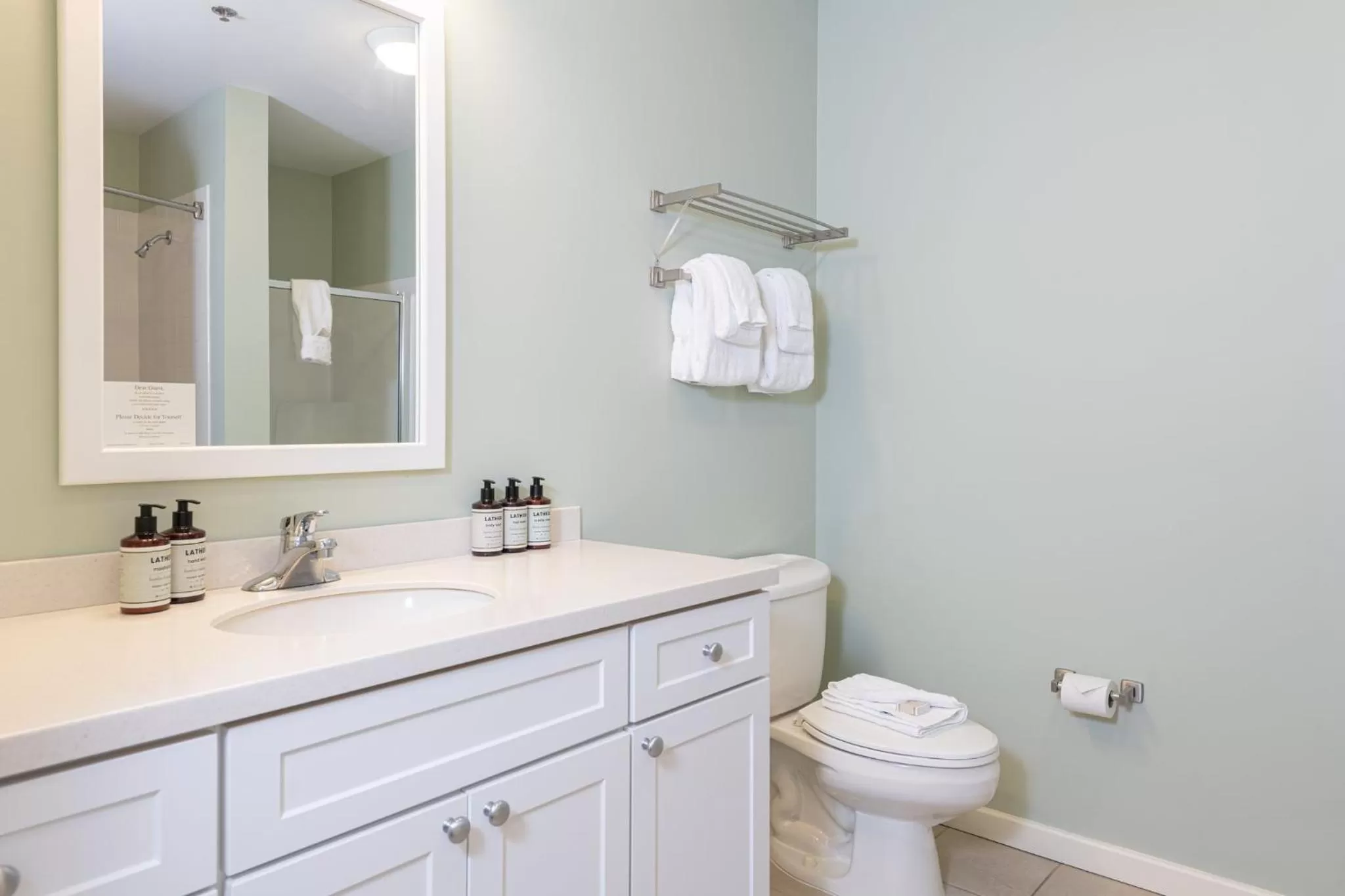 Bathroom in Jackson Gore Village on Okemo Mountain
