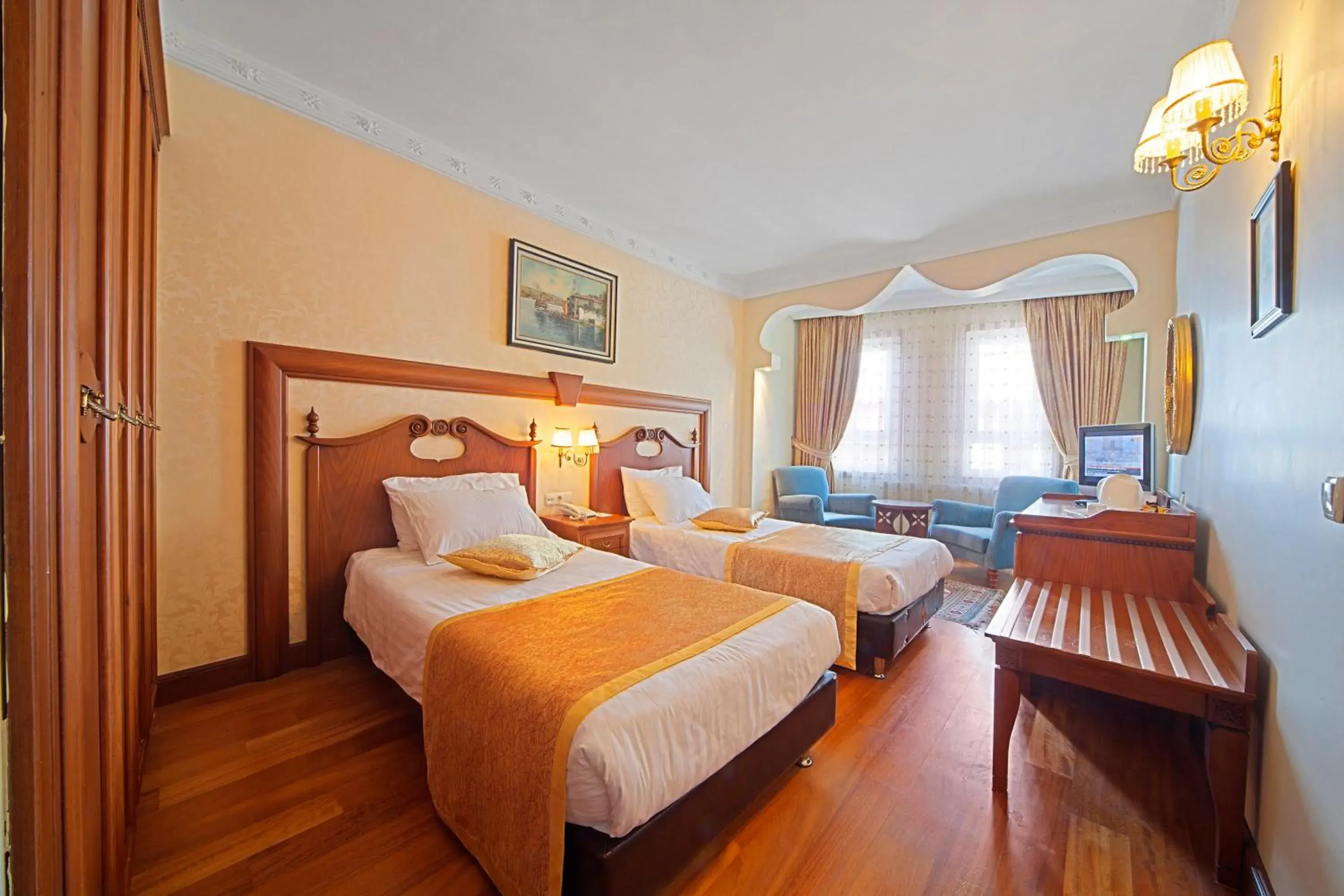 Bed in Azade Hotel Istanbul