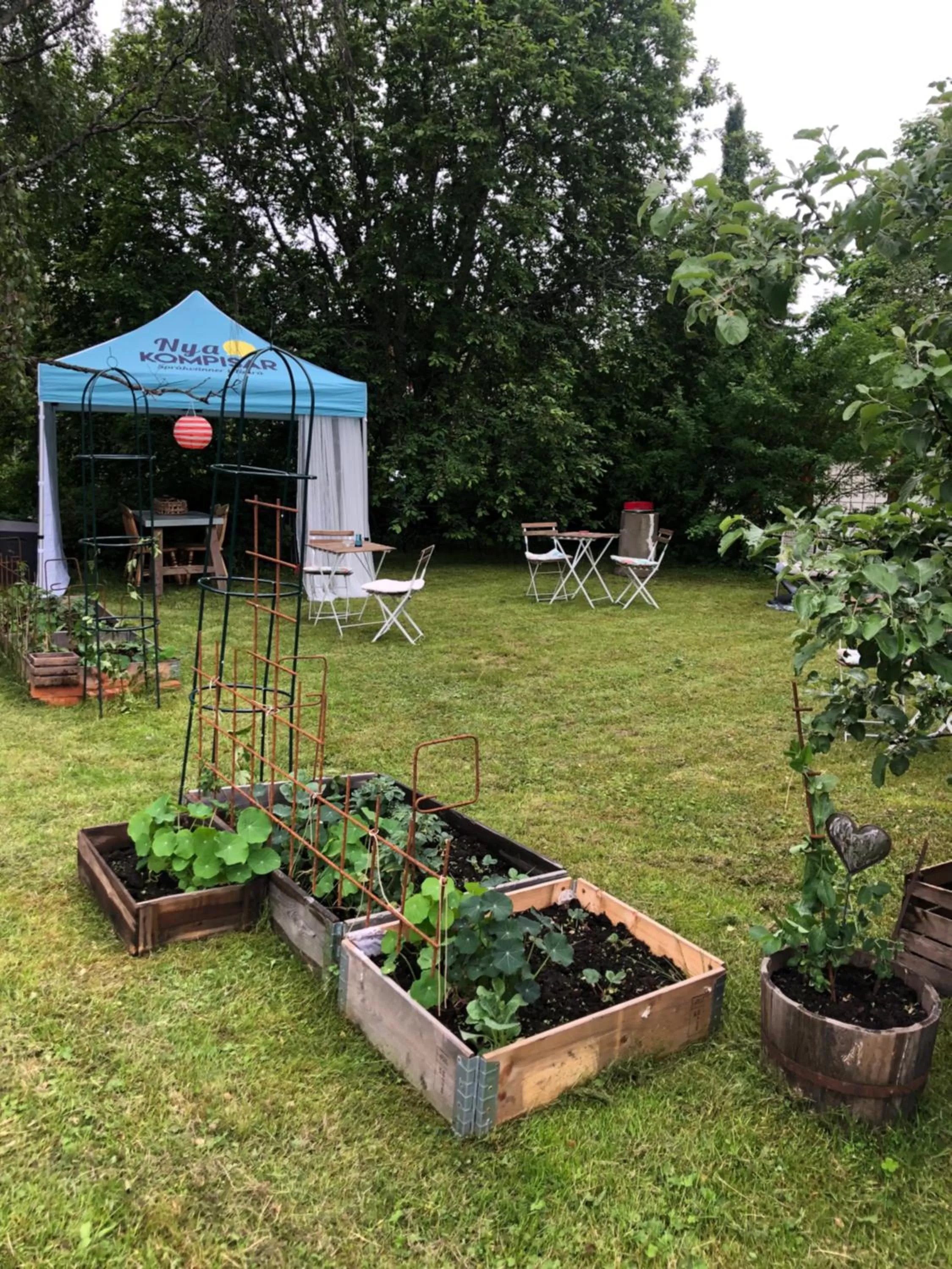 Garden view in Villa Lyckan