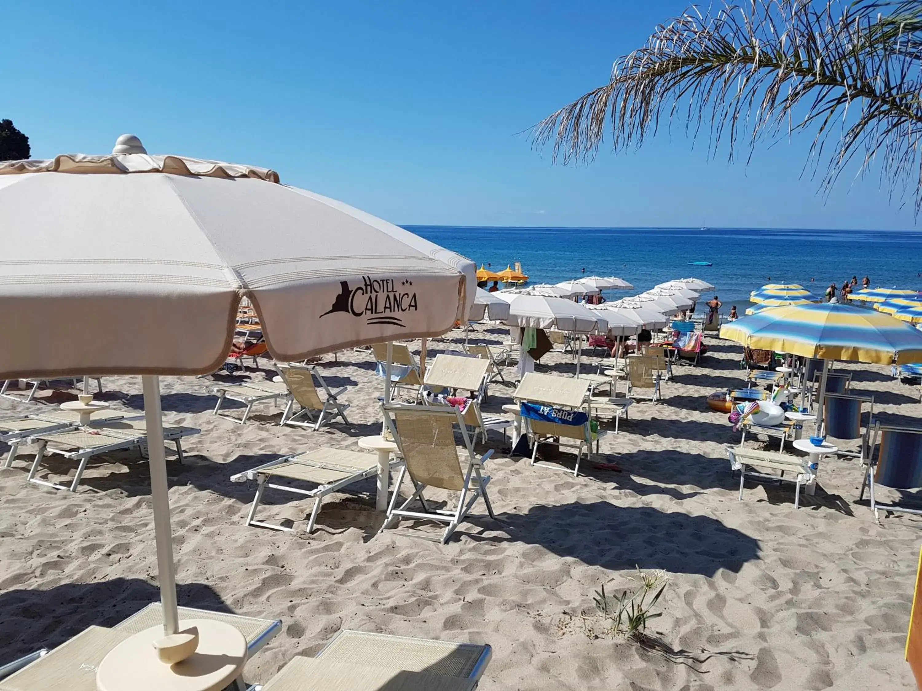 Beach in Hotel Calanca