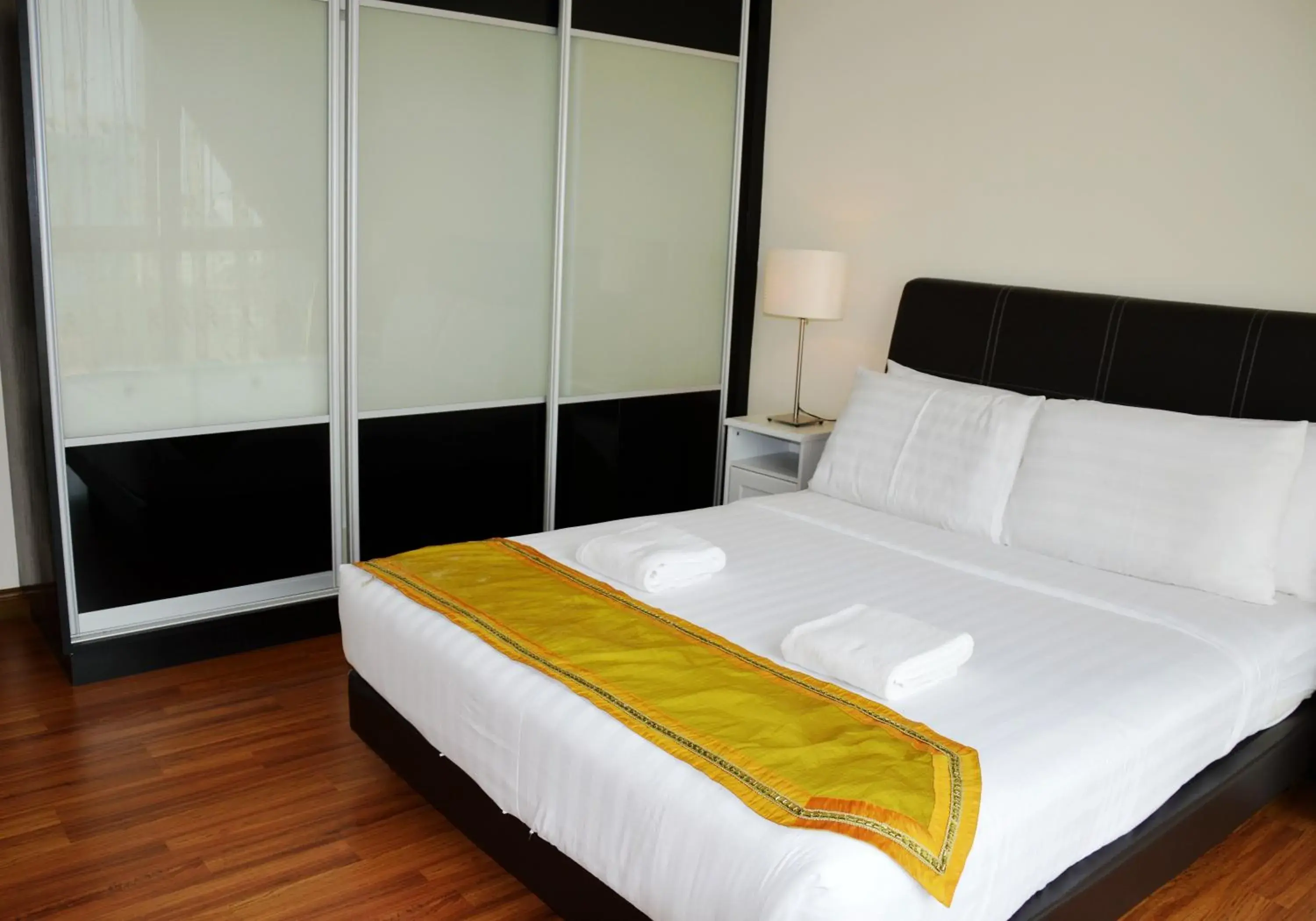 Bedroom, Bed in Taragon Residences