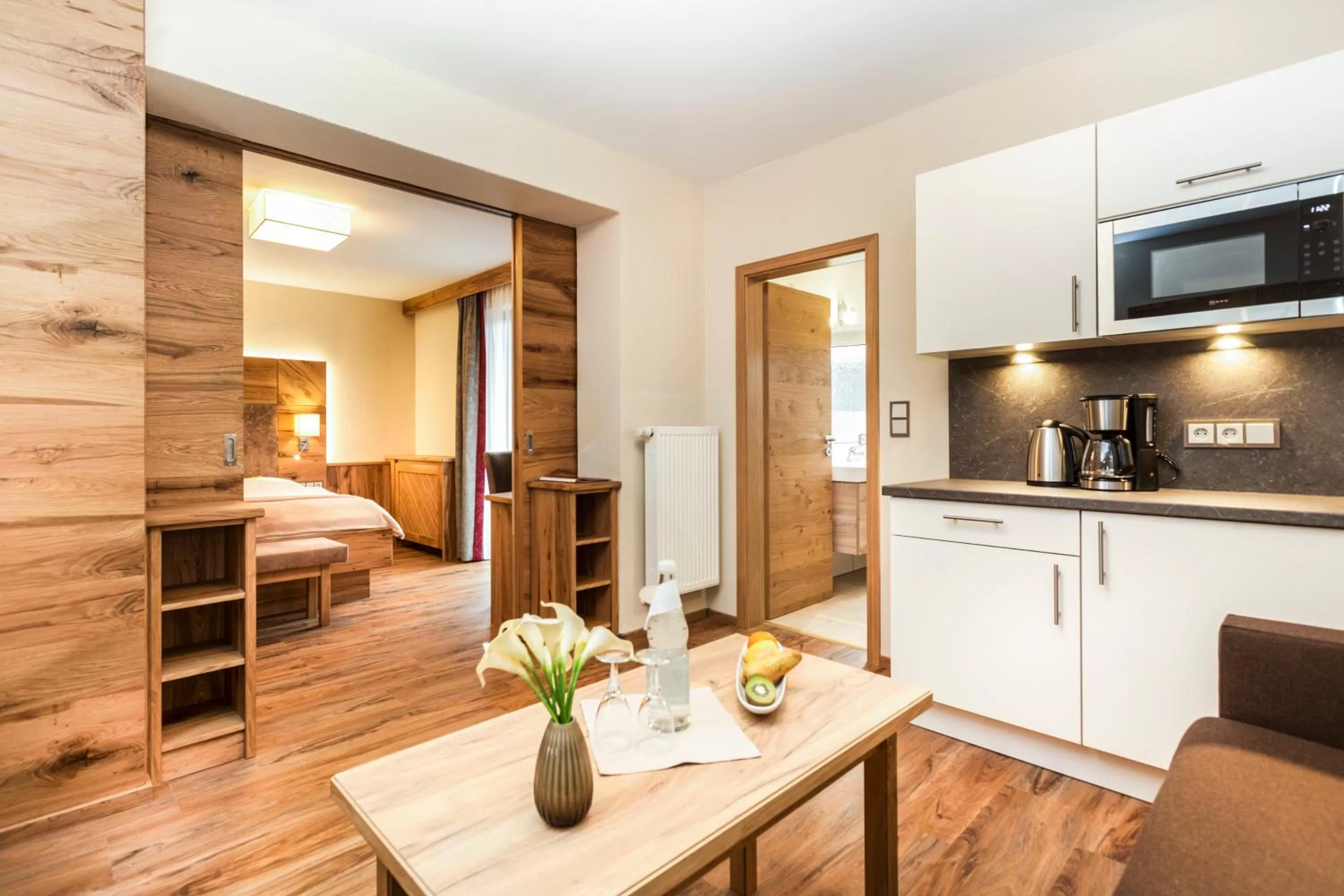 Bed in Genusshotel Hohenbogen