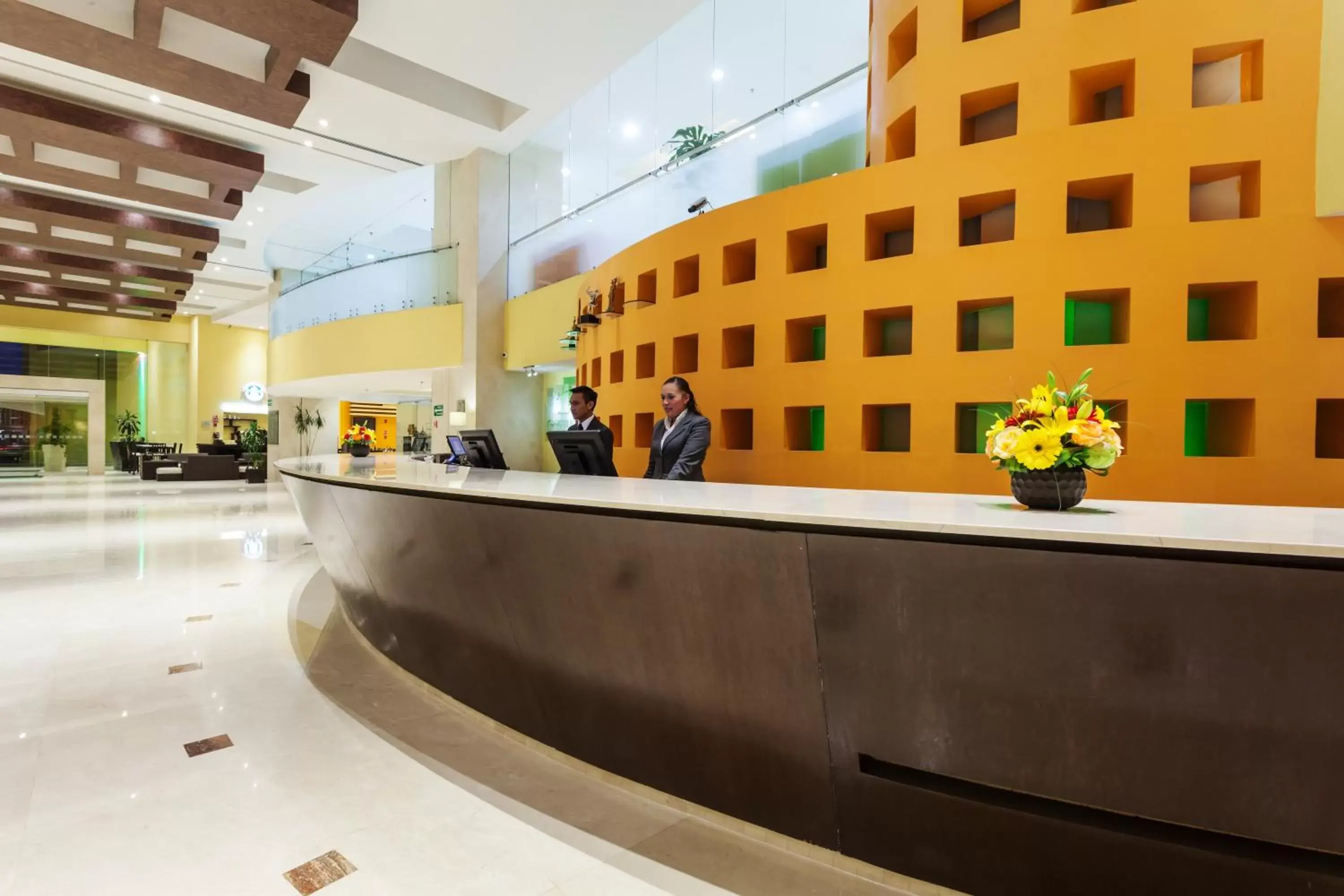 Property building, Lobby/Reception in Holiday Inn Puebla Finsa, an IHG Hotel