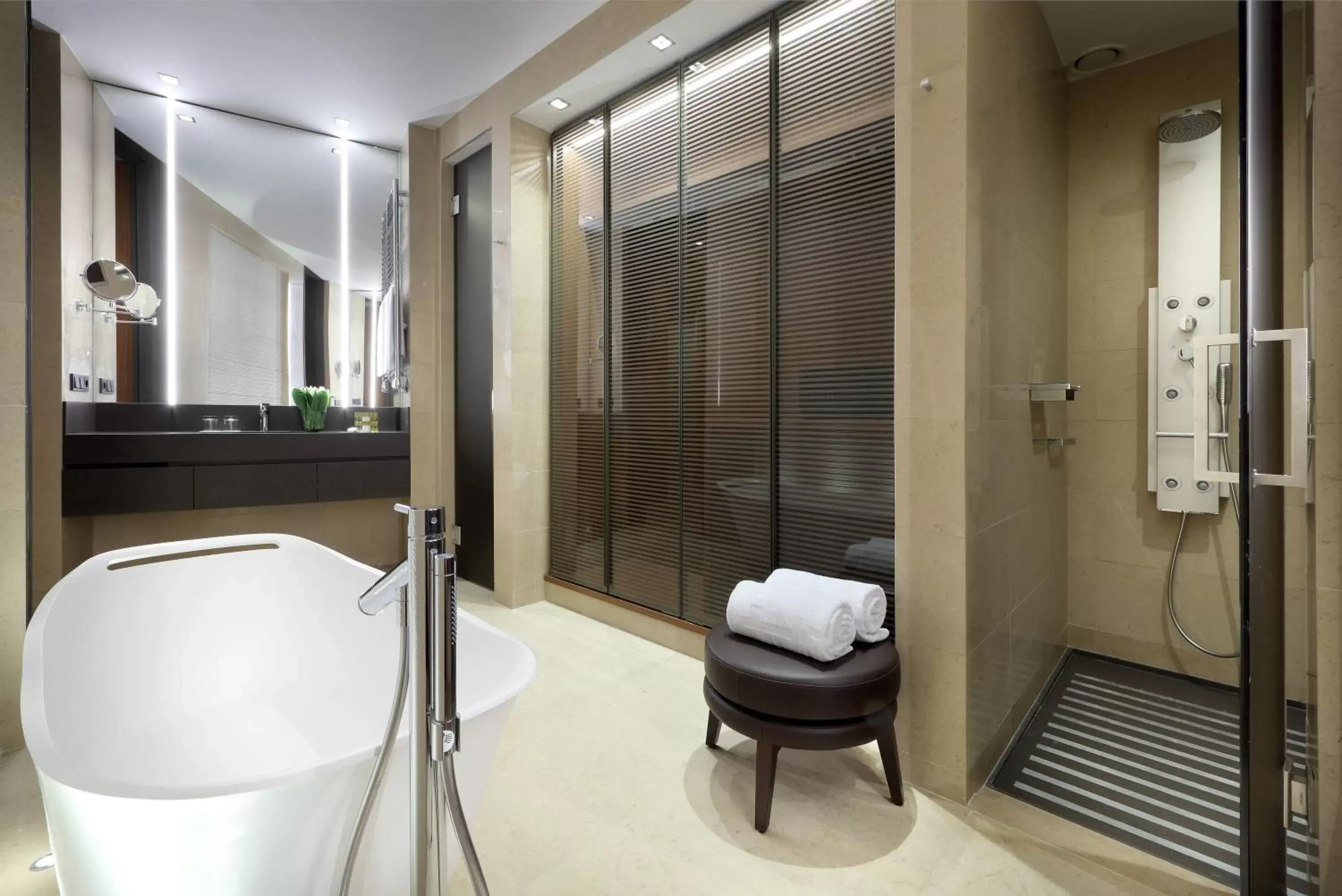 Shower, Bathroom in Eurostars Torre Sevilla