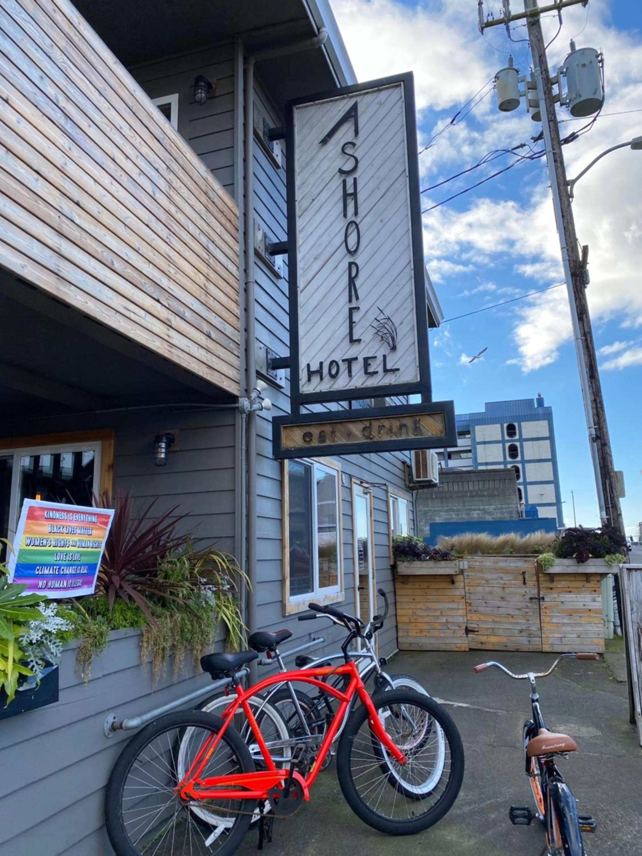 Facade/entrance in Ashore Hotel