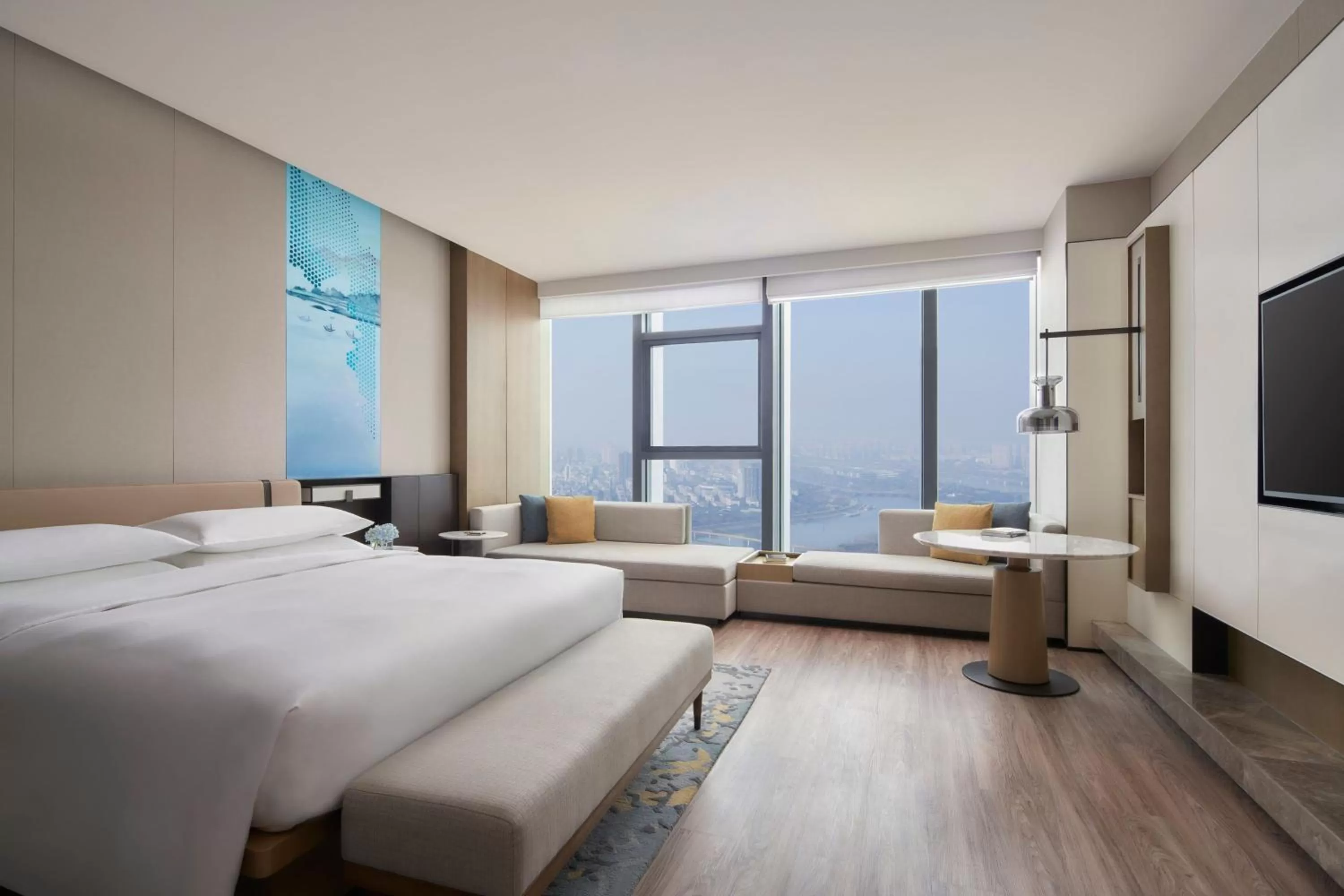 Bedroom, Bed in Jinhua Marriott Hotel