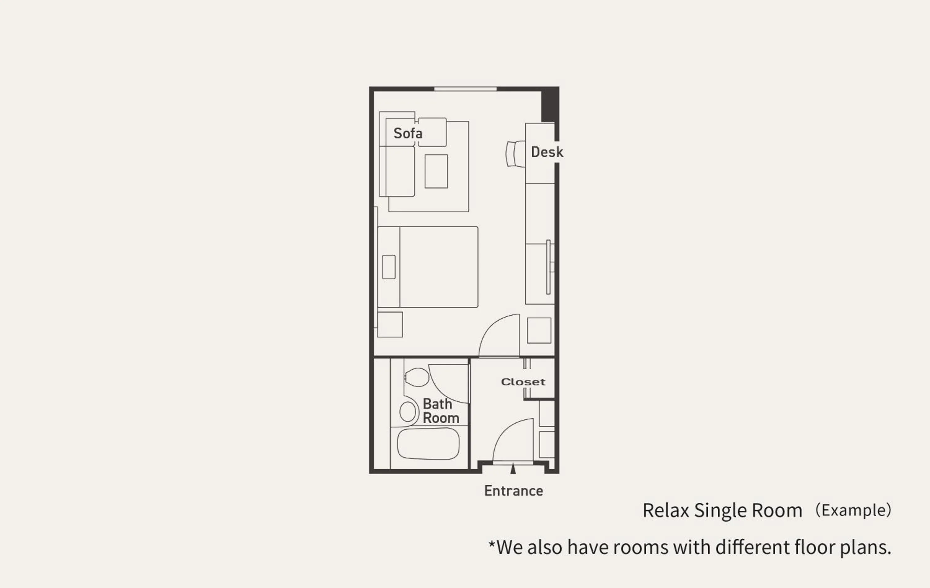 Floor plan in Higashikawa Asahidake Onsen Hotel Bear Monte