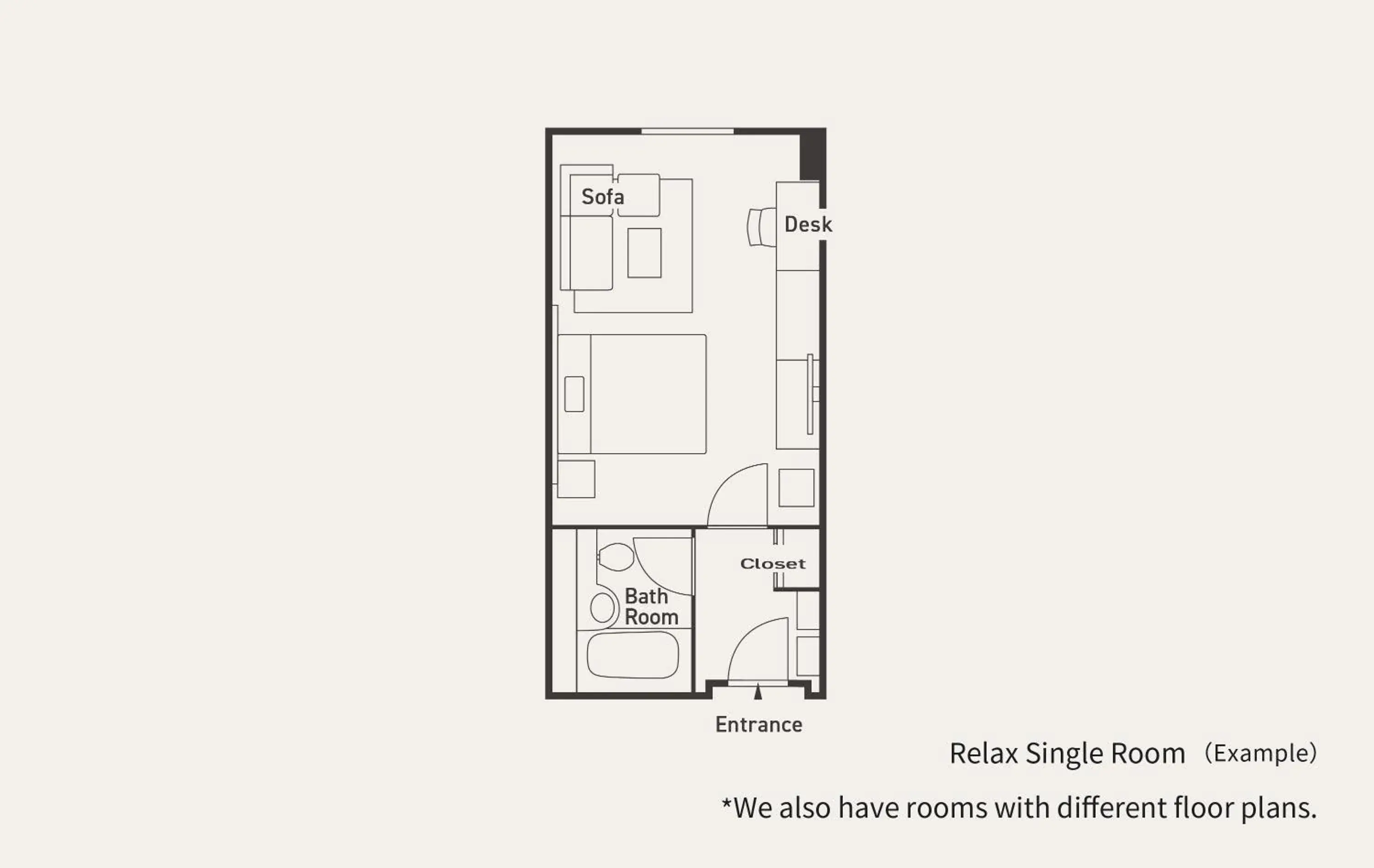 Floor Plan in Asahidake Onsen Hotel Bear Monte