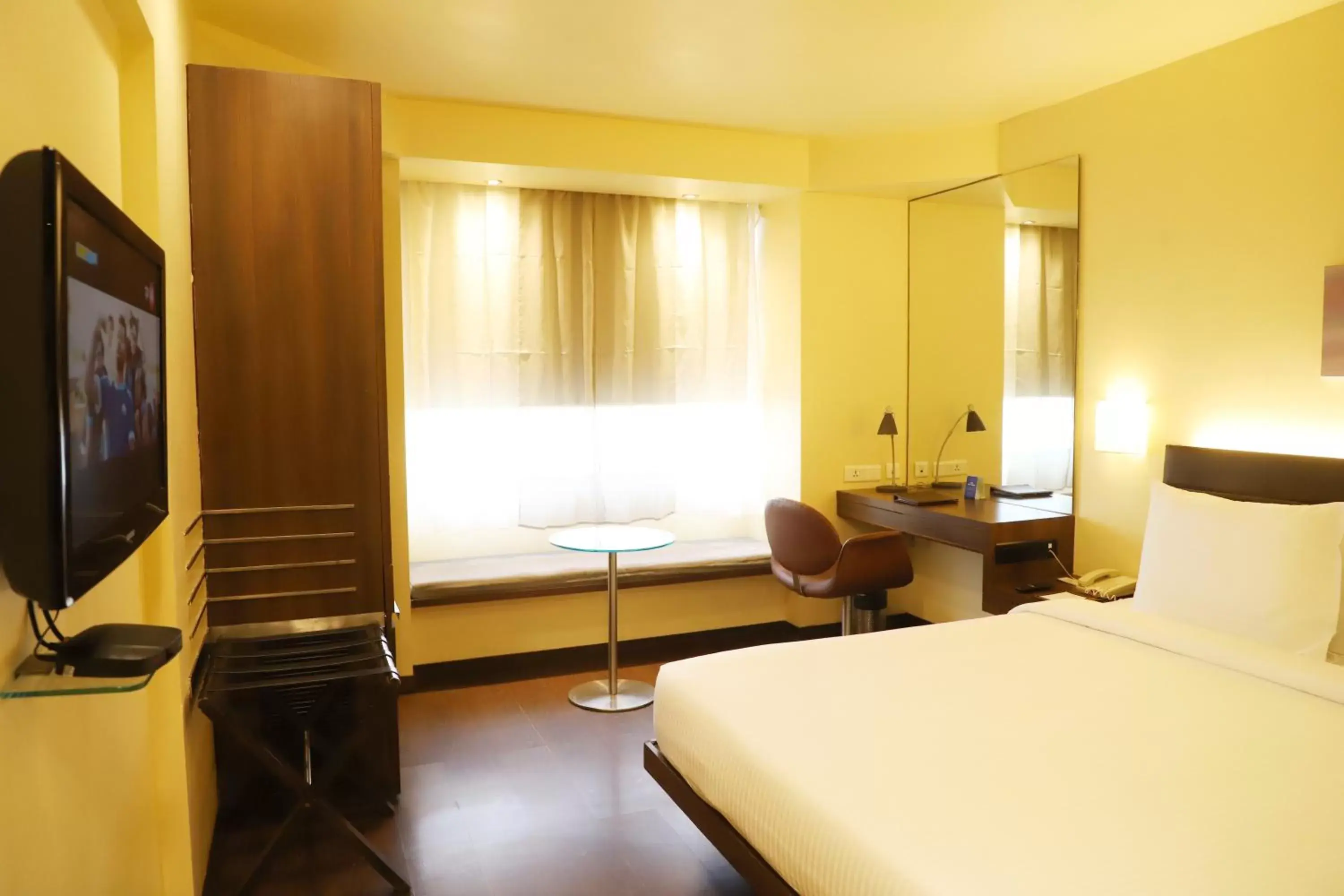 Bedroom, Bed in Marasa Sarovar Portico -Rajkot