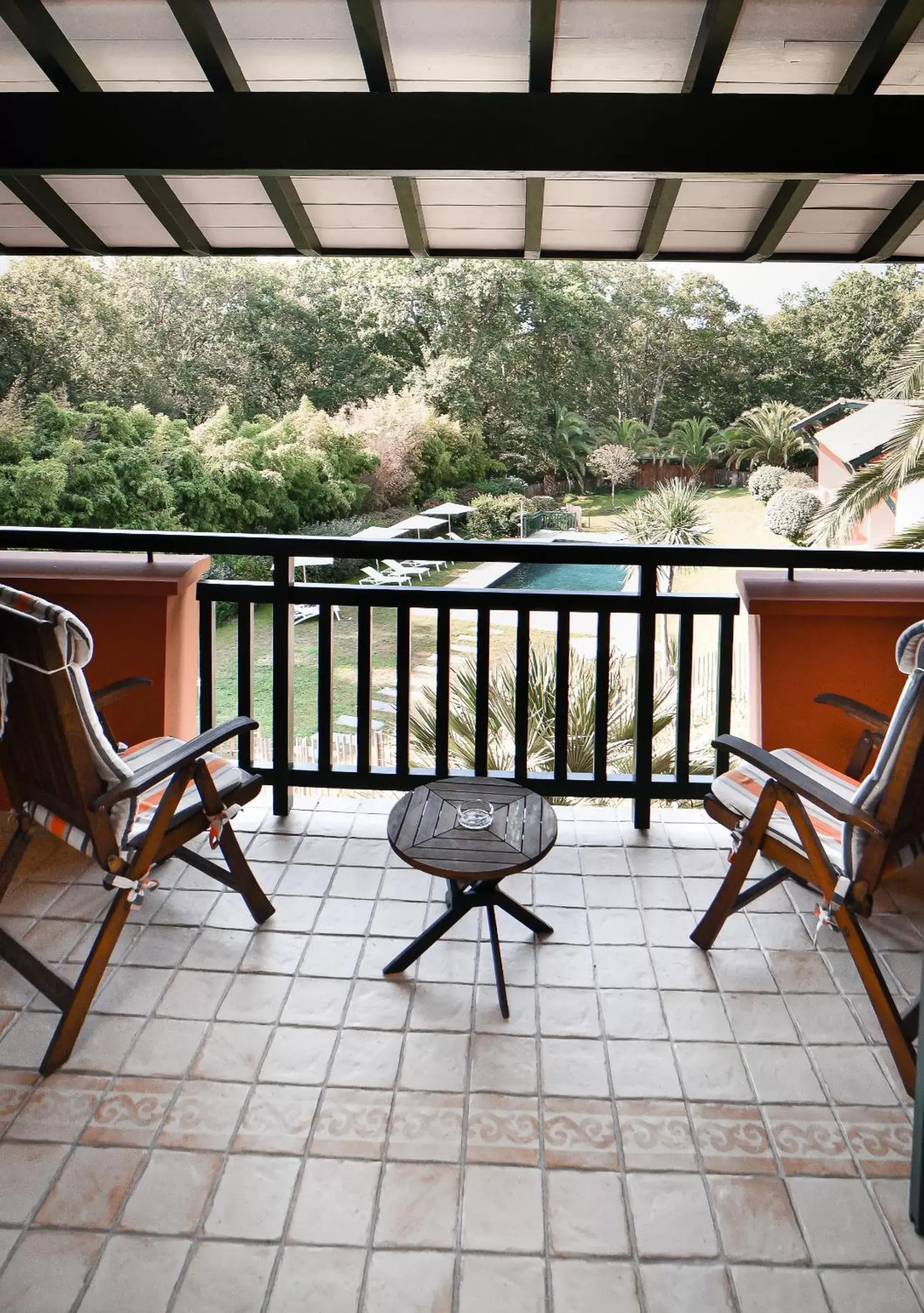 Photo of the whole room, Balcony/Terrace in Hôtel Les Frères Ibarboure