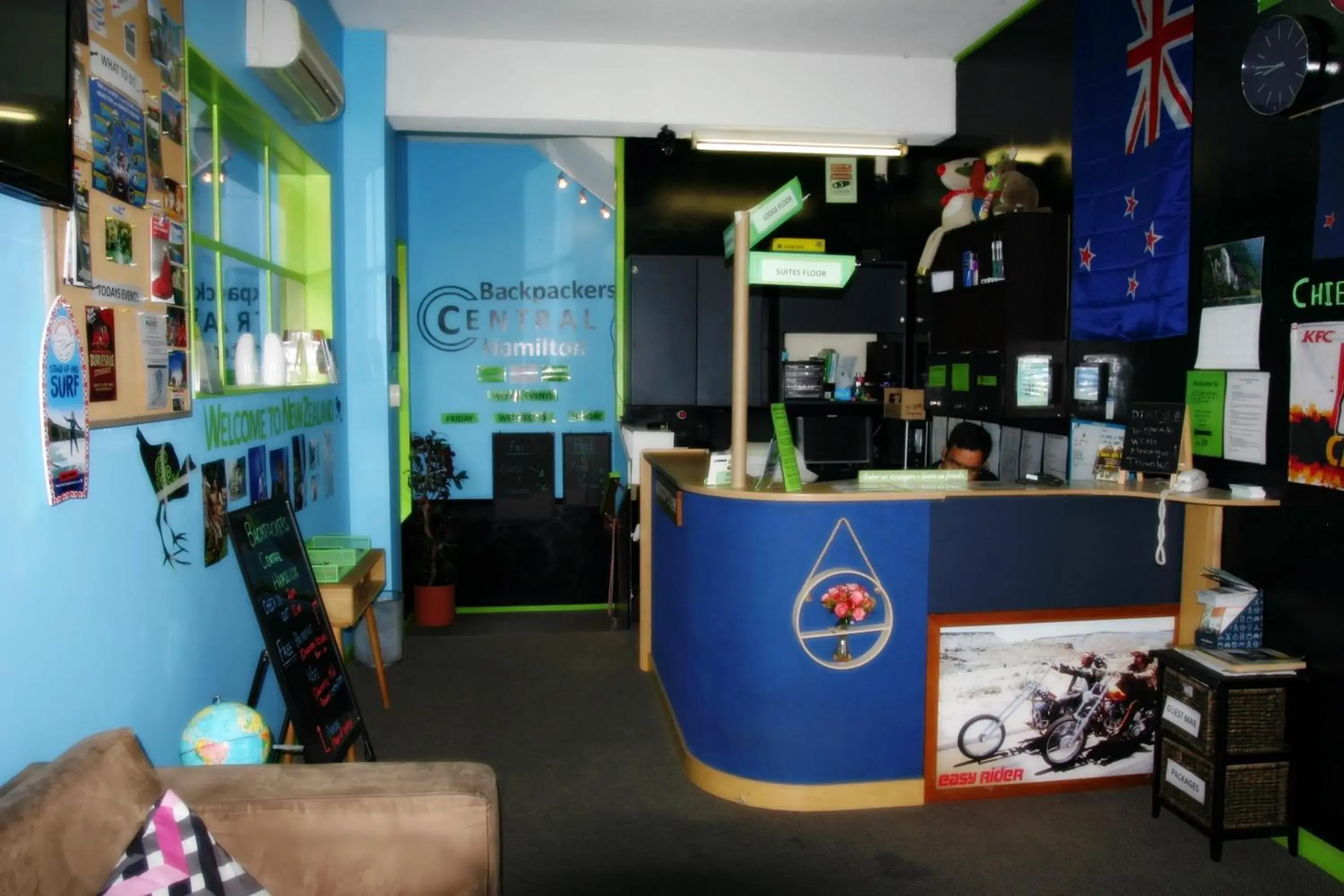Lobby or reception in Backpackers Central Hamilton Lobby or reception in Backpackers Central Hamilton